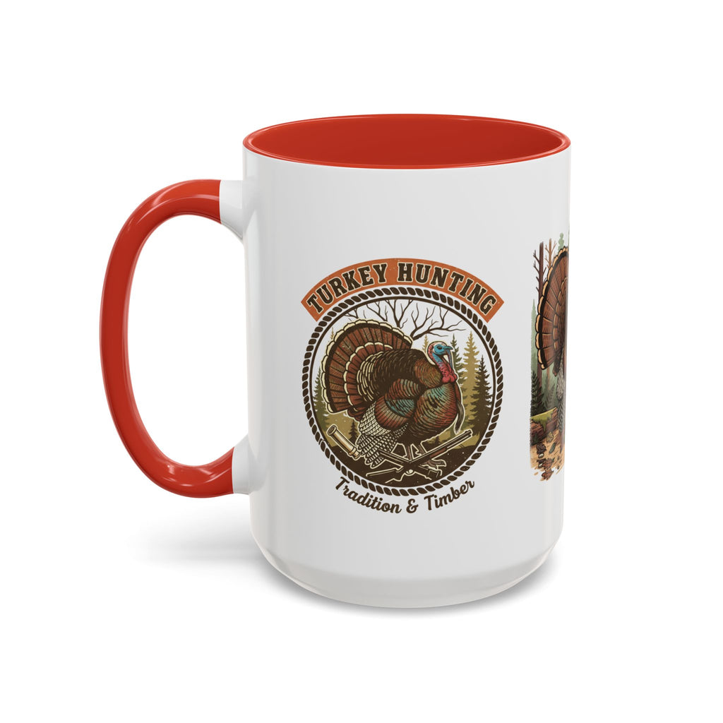 Turkey Hunting Coffee Mug — Rustic Wild Turkey Accent Mug (11/15 oz)