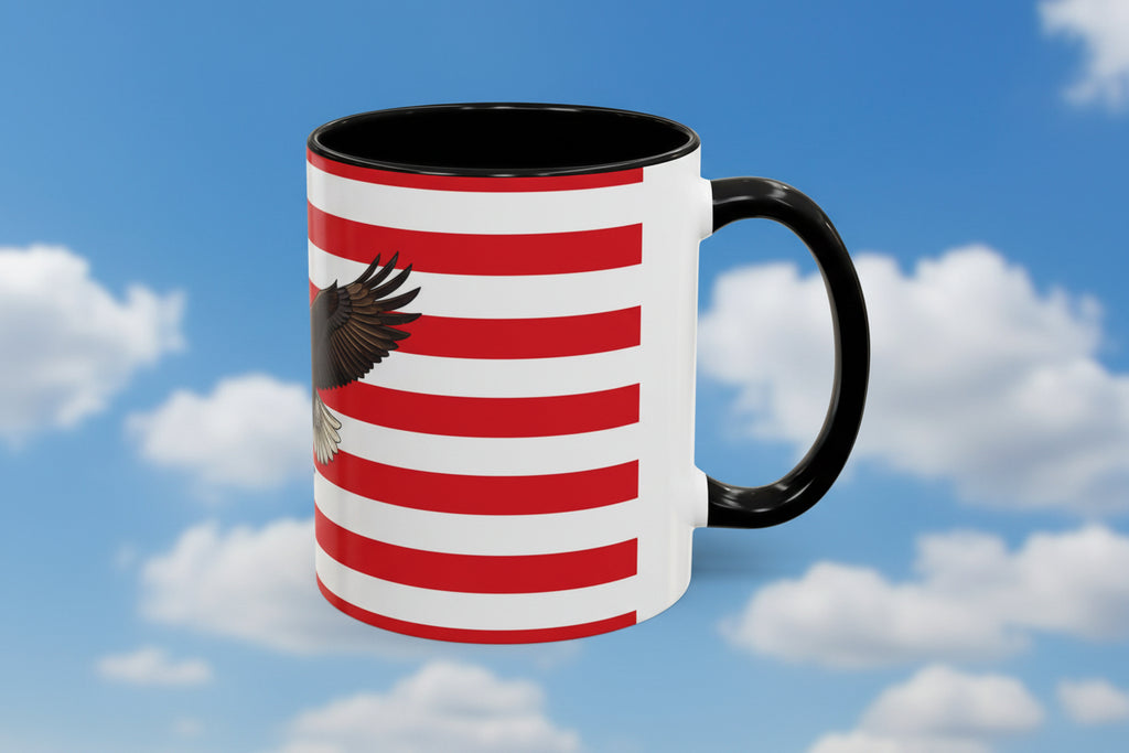 American Flag Mug with Bald Eagle – Patriotic Coffee Cup (11/15oz)