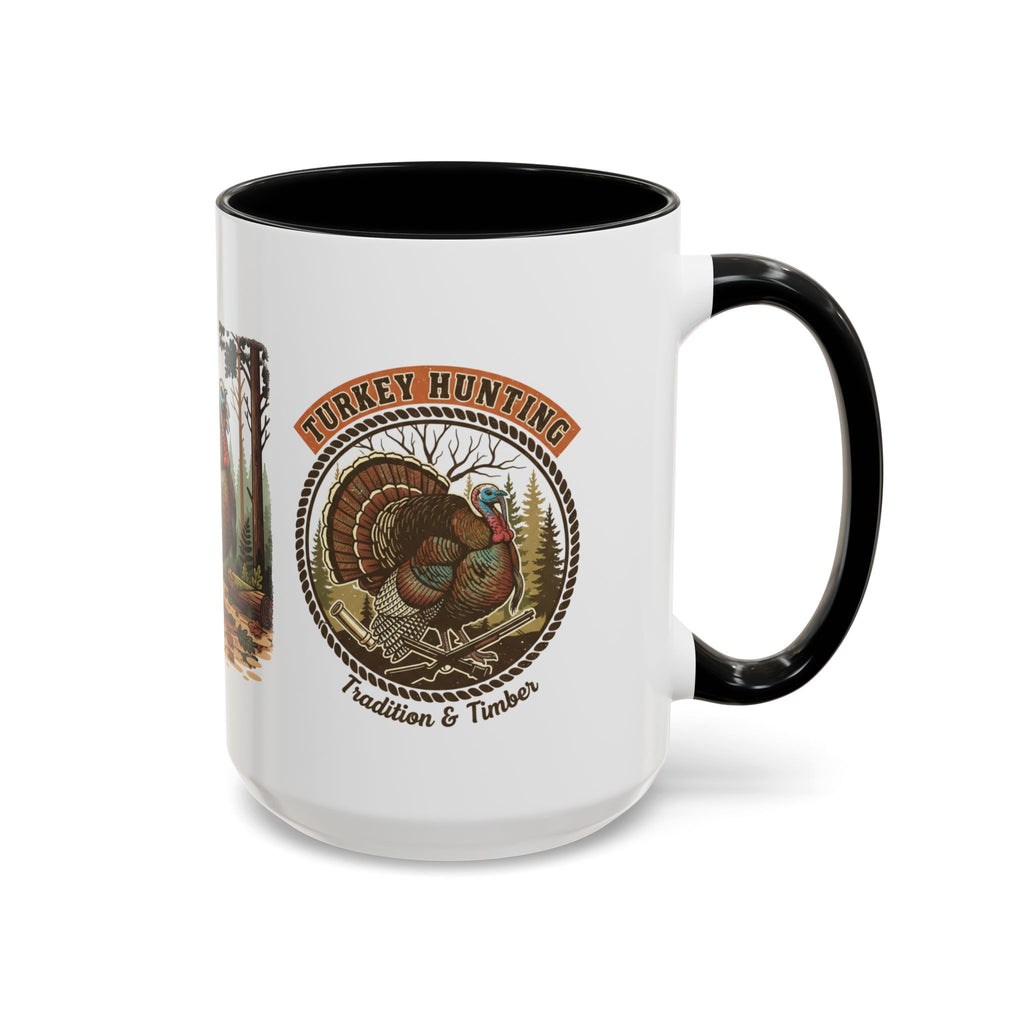 Turkey Hunting Coffee Mug — Rustic Wild Turkey Accent Mug (11/15 oz)