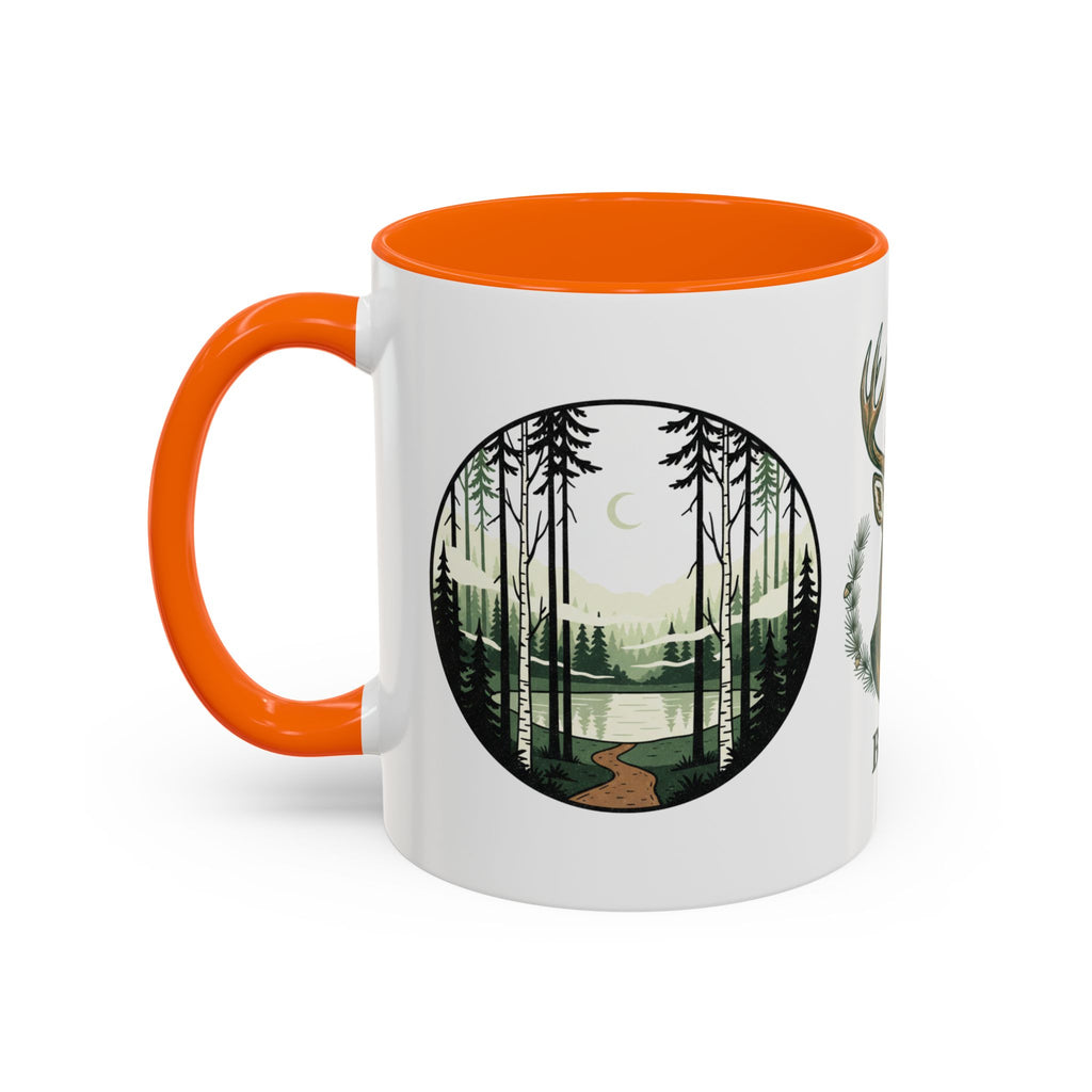 Buck Deer Coffee Mug — Forest Scenic Accent Mug (11/15oz)