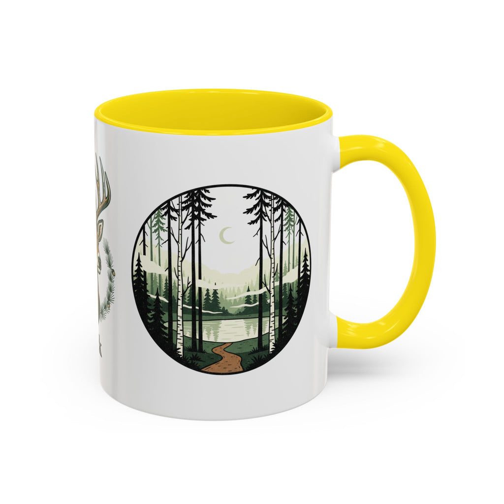 Buck Deer Coffee Mug — Forest Scenic Accent Mug (11/15oz)