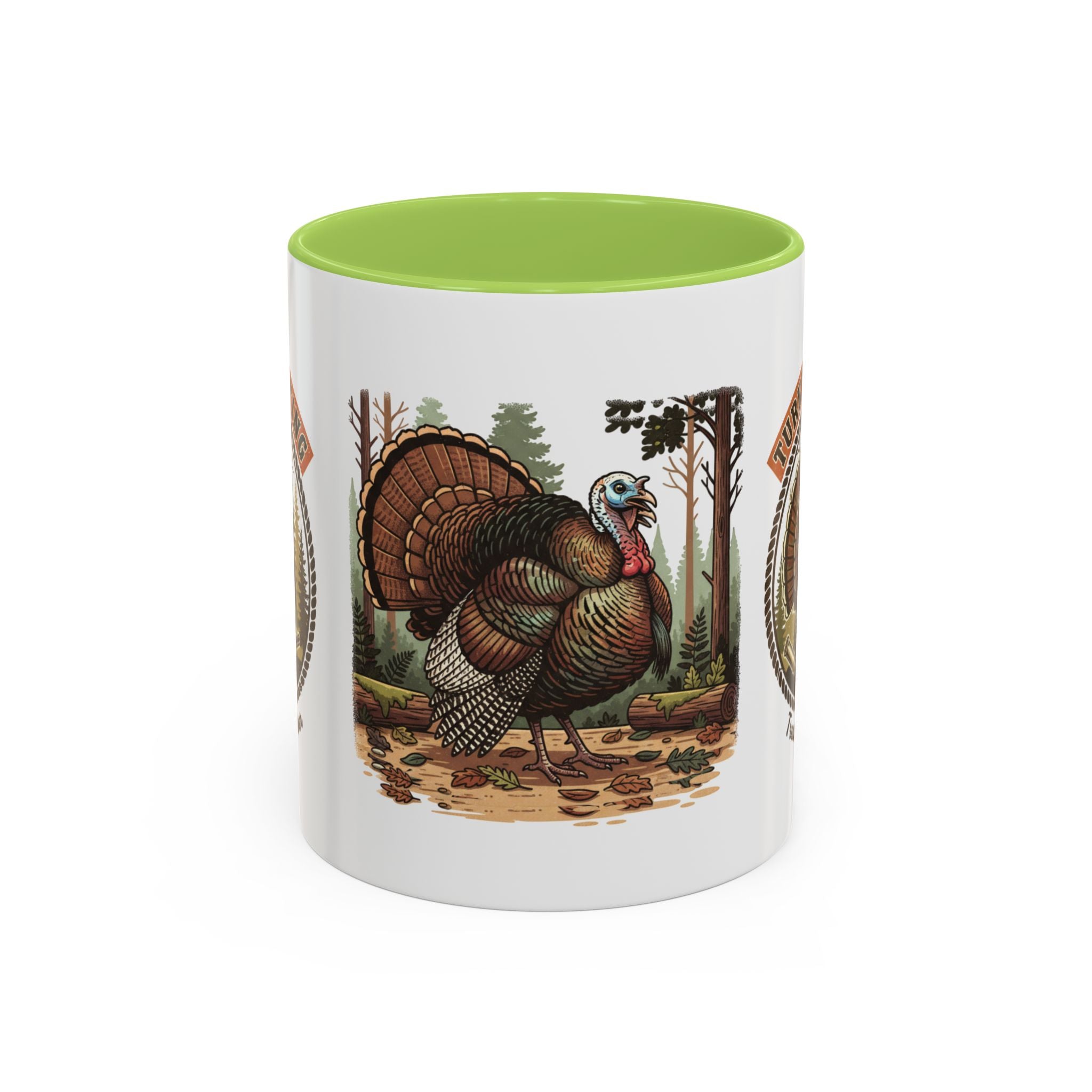 Turkey Hunting Coffee Mug — Rustic Wild Turkey Accent Mug (11/15 oz)