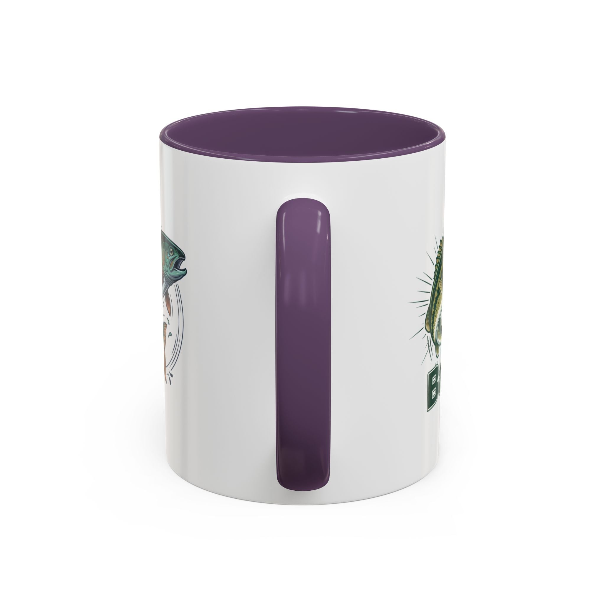 Fishing Mug — Animated Trout & Angler Coffee Cup (11/15oz)