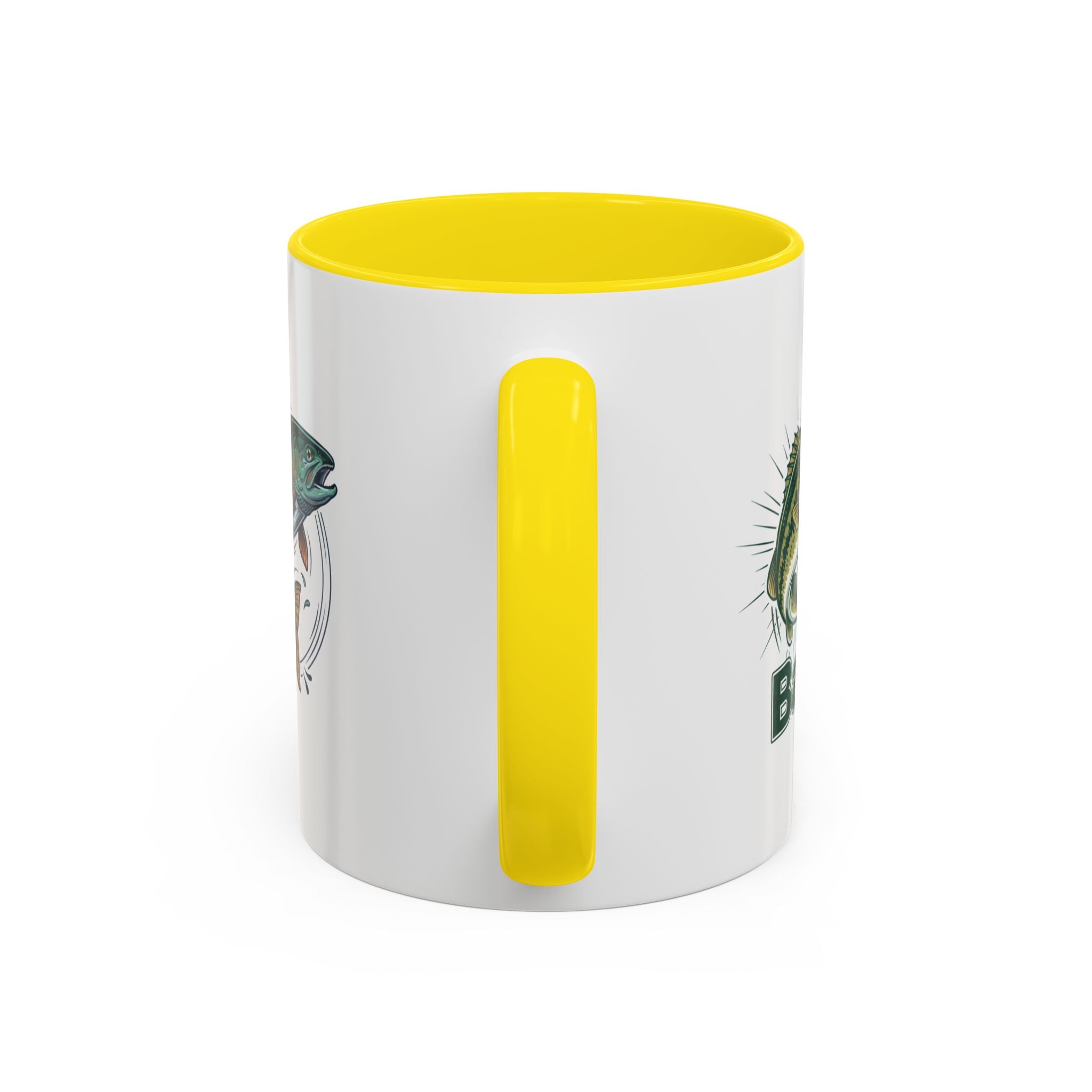 Fishing Mug — Animated Trout & Angler Coffee Cup (11/15oz)