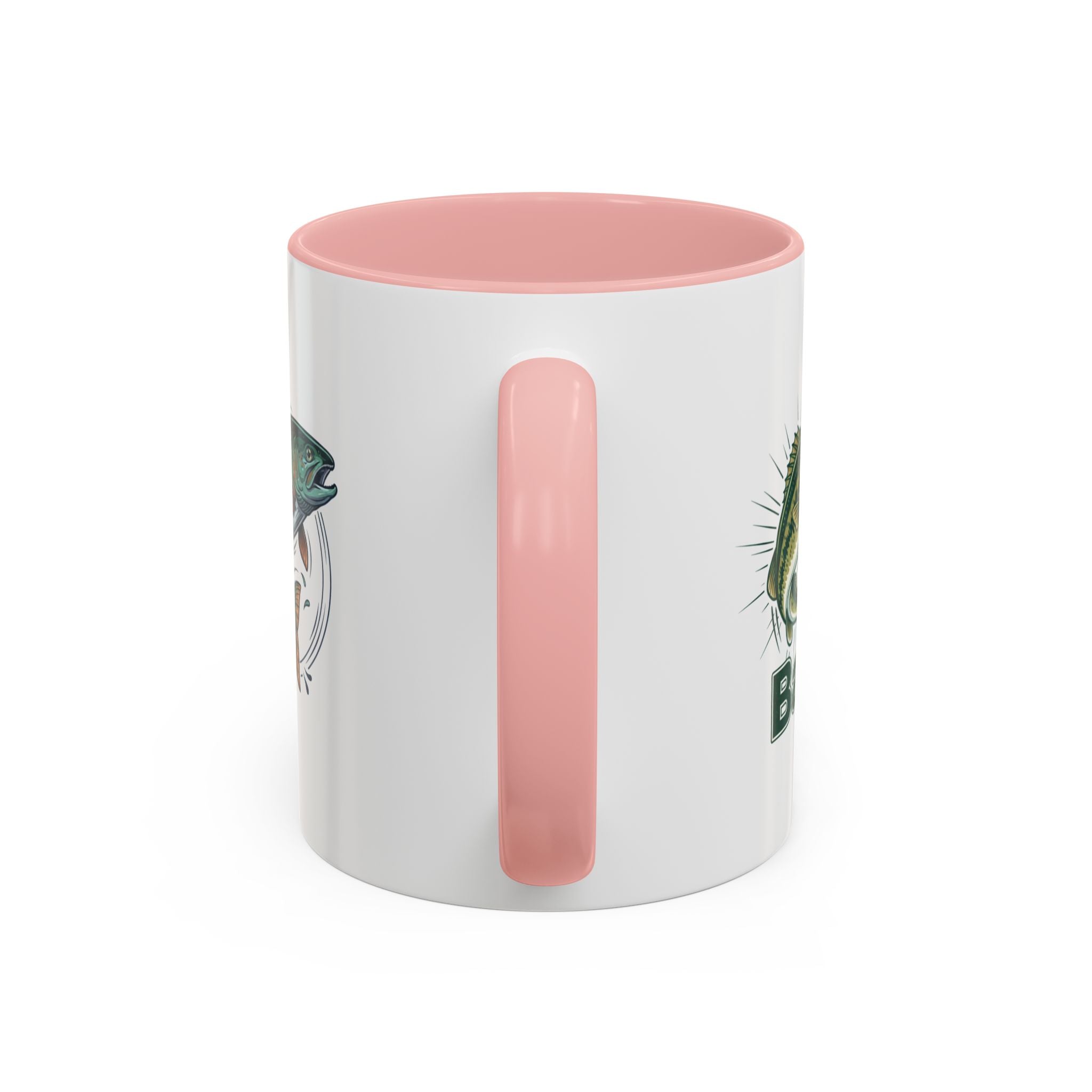 Fishing Mug — Animated Trout & Angler Coffee Cup (11/15oz)