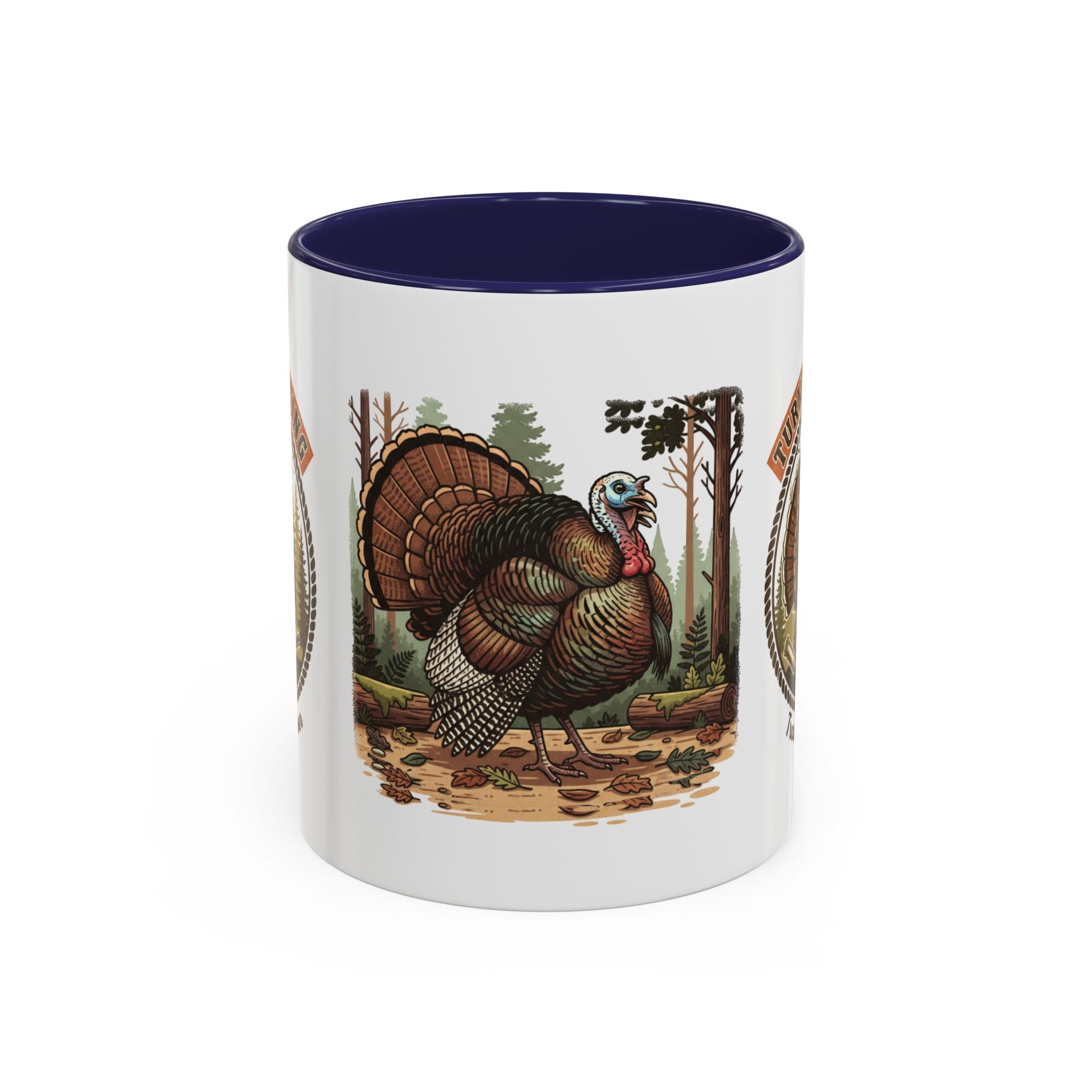 Turkey Hunting Coffee Mug — Rustic Wild Turkey Accent Mug (11/15 oz)