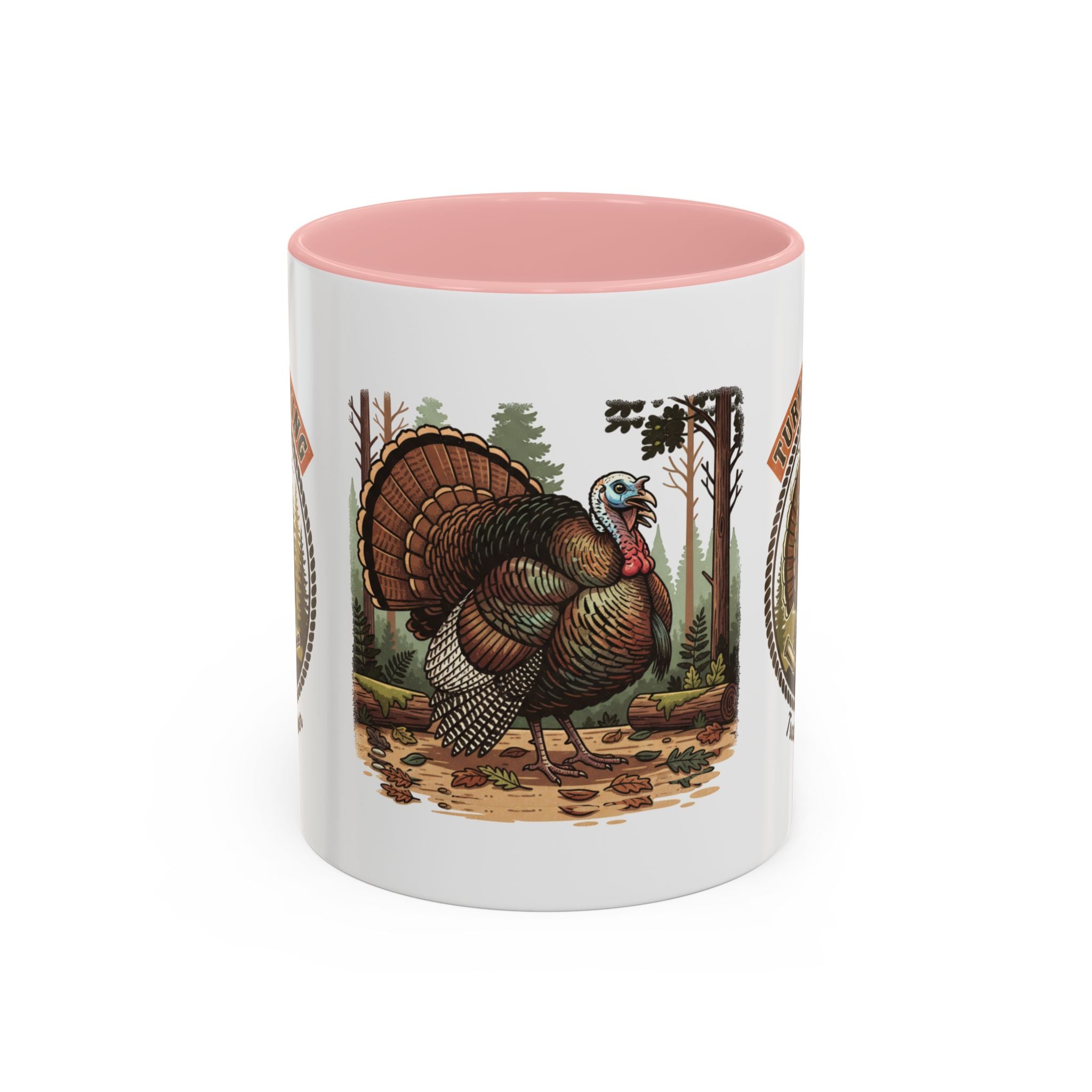 Turkey Hunting Coffee Mug — Rustic Wild Turkey Accent Mug (11/15 oz)