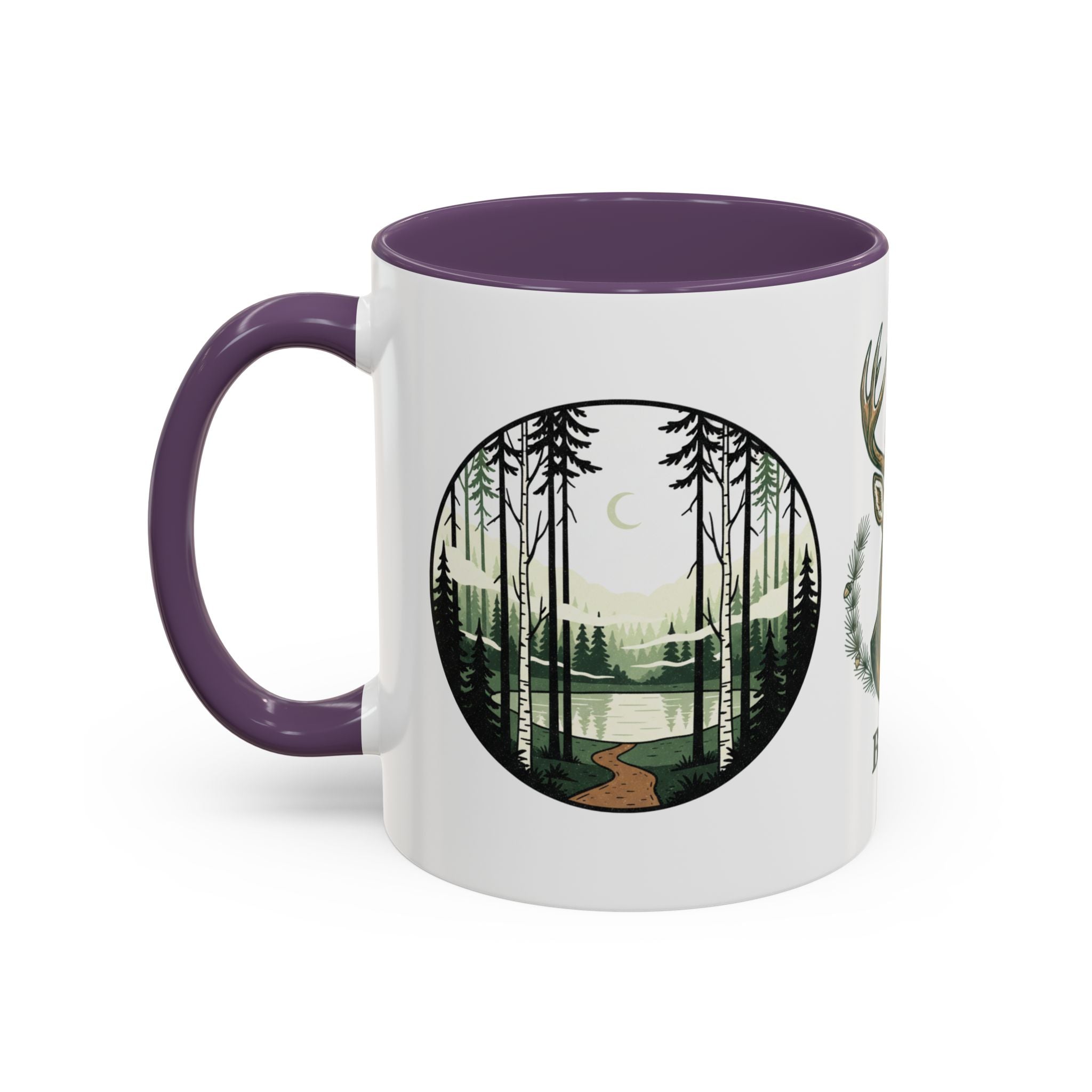 Buck Deer Coffee Mug — Forest Scenic Accent Mug (11/15oz)