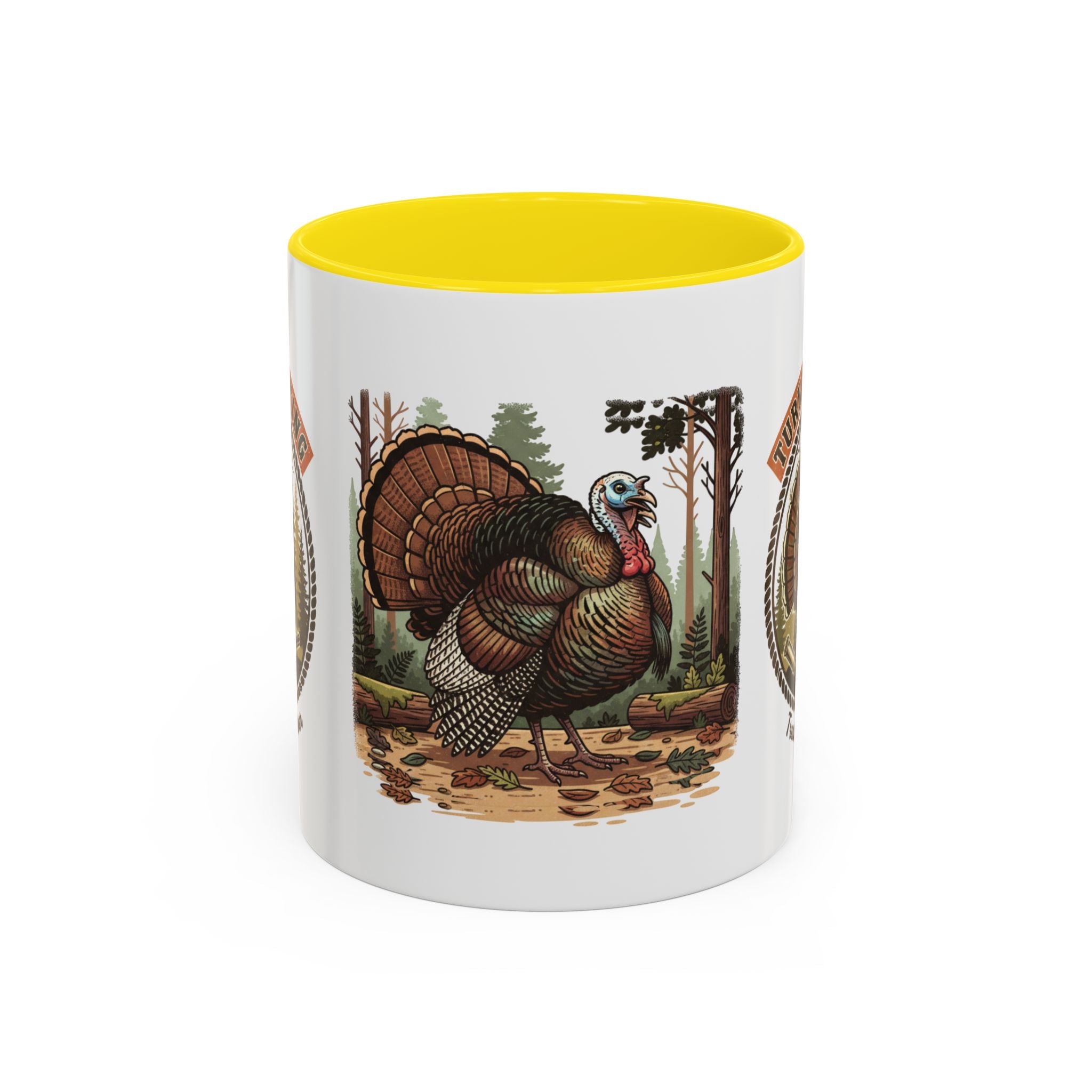 Turkey Hunting Coffee Mug — Rustic Wild Turkey Accent Mug (11/15 oz)