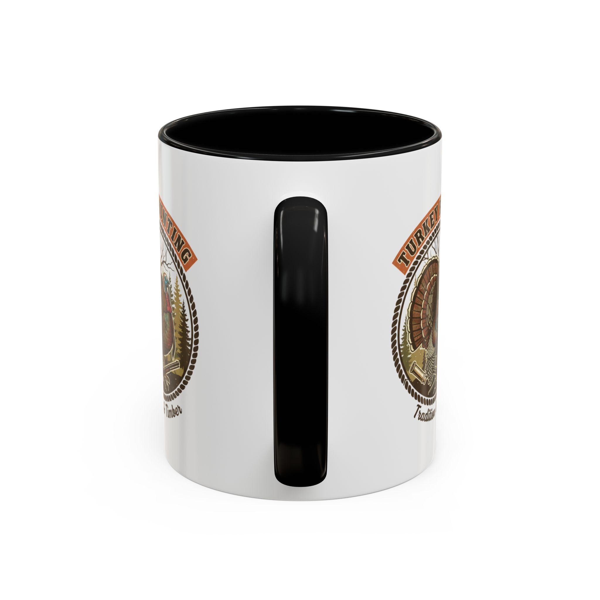 Turkey Hunting Coffee Mug — Rustic Wild Turkey Accent Mug (11/15 oz)
