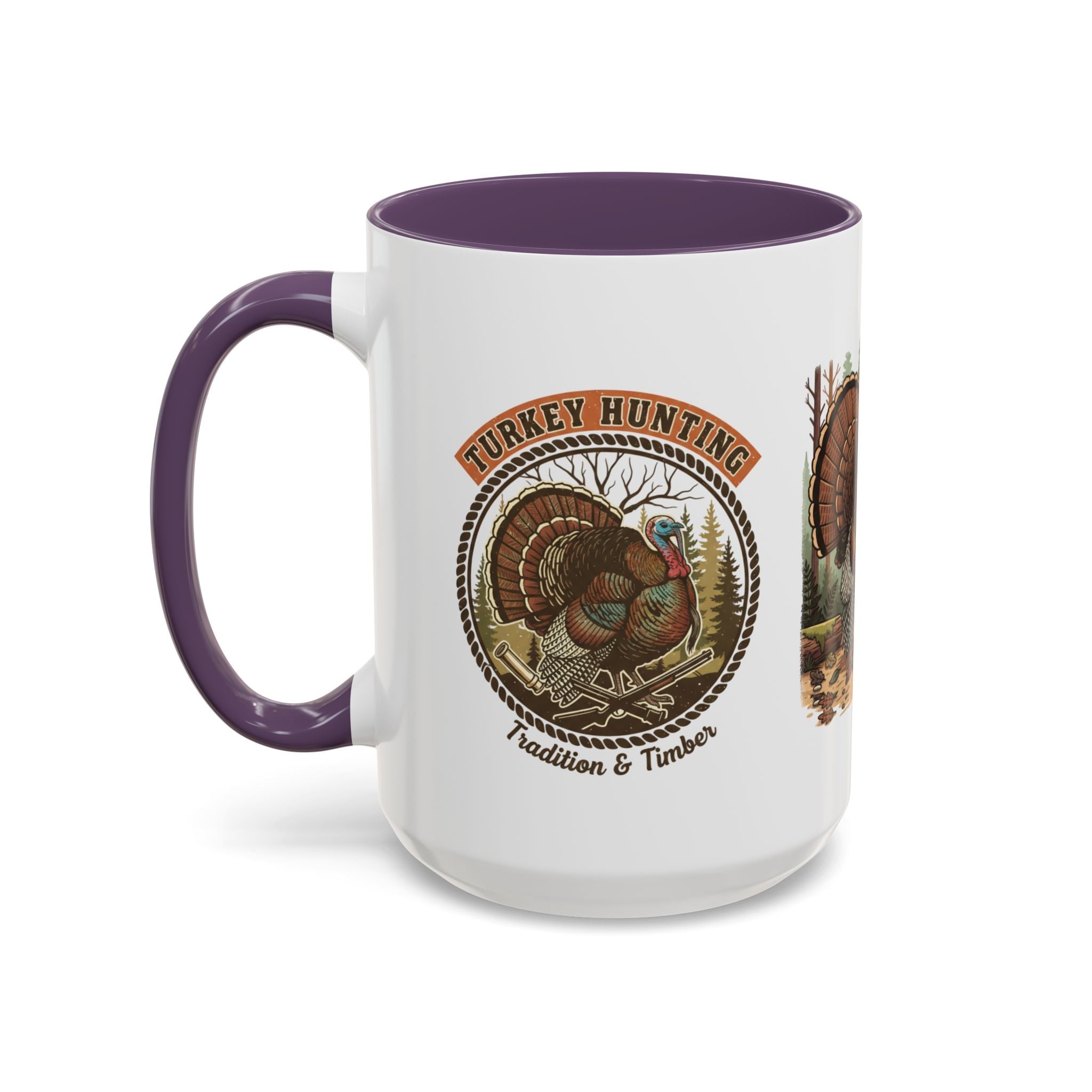 Turkey Hunting Coffee Mug — Rustic Wild Turkey Accent Mug (11/15 oz)