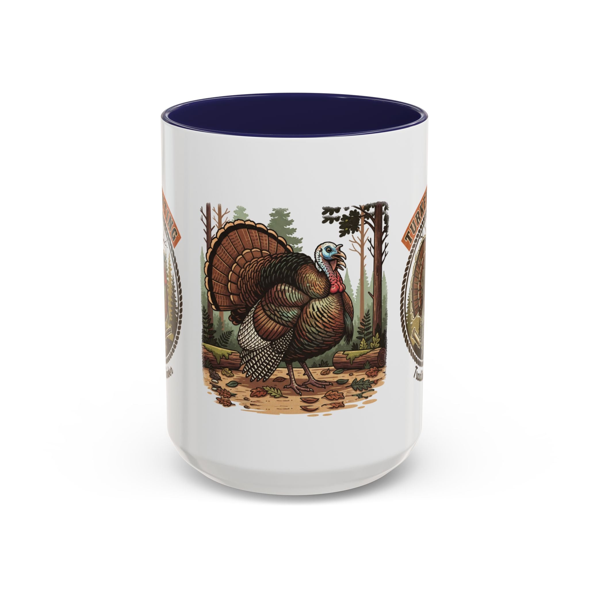 Turkey Hunting Coffee Mug — Rustic Wild Turkey Accent Mug (11/15 oz)