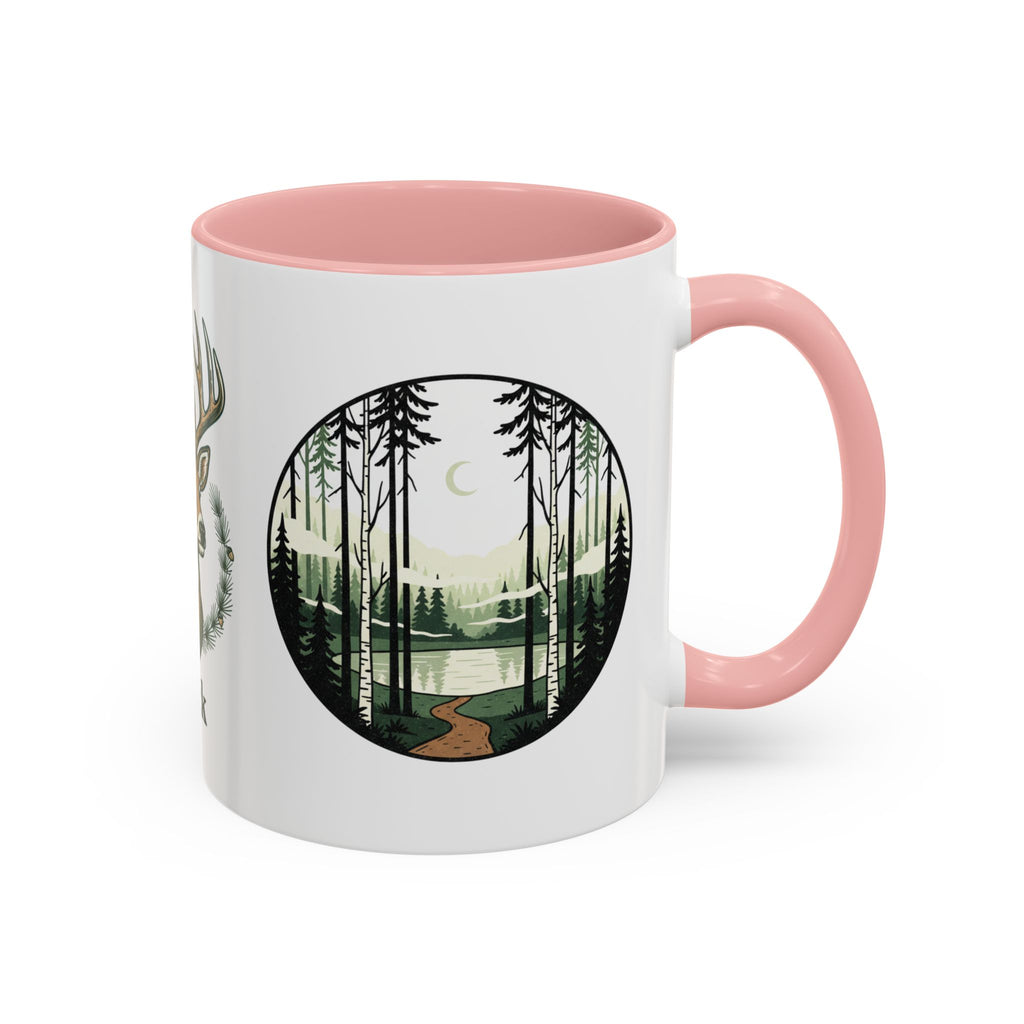 Buck Deer Coffee Mug — Forest Scenic Accent Mug (11/15oz)