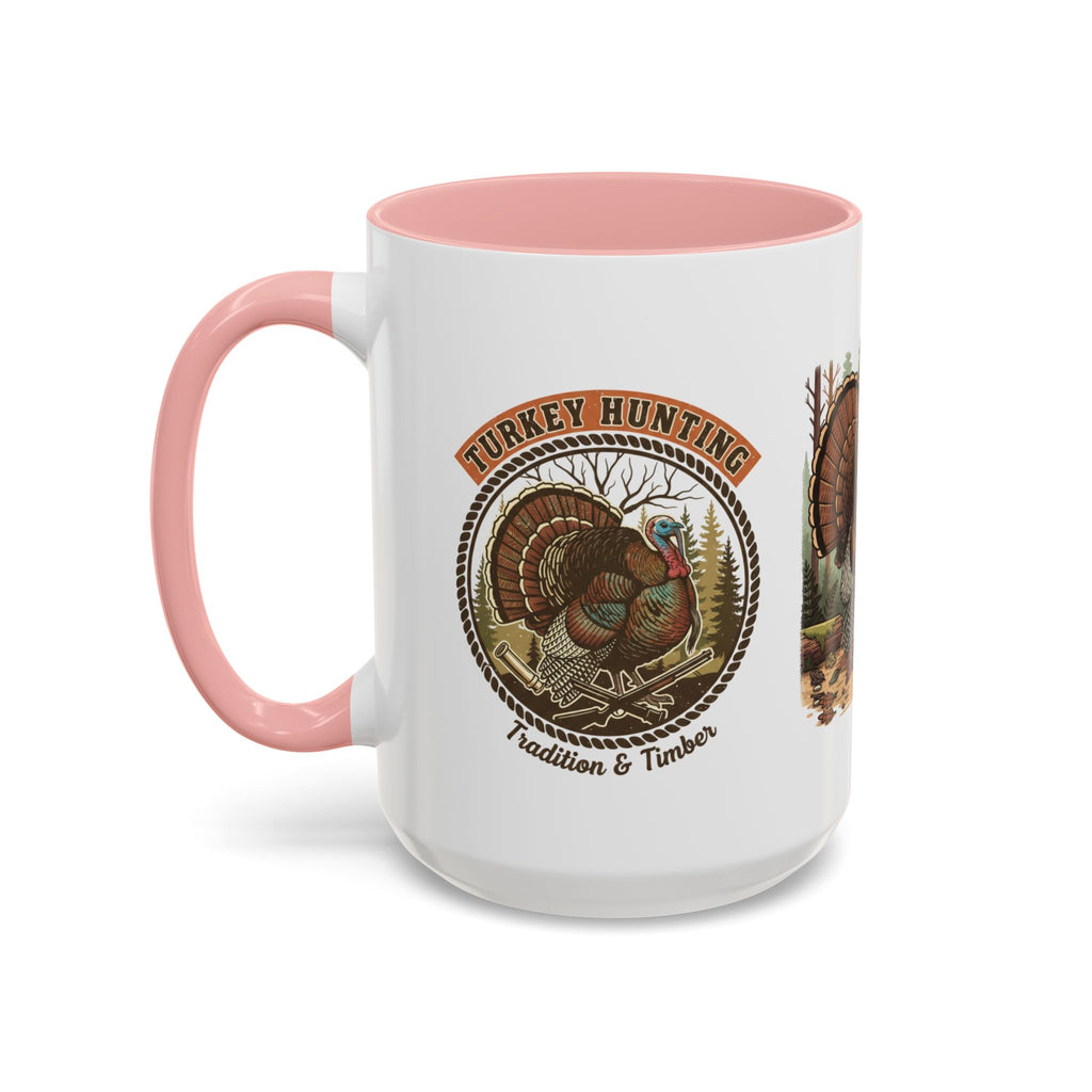 Turkey Hunting Coffee Mug — Rustic Wild Turkey Accent Mug (11/15 oz)