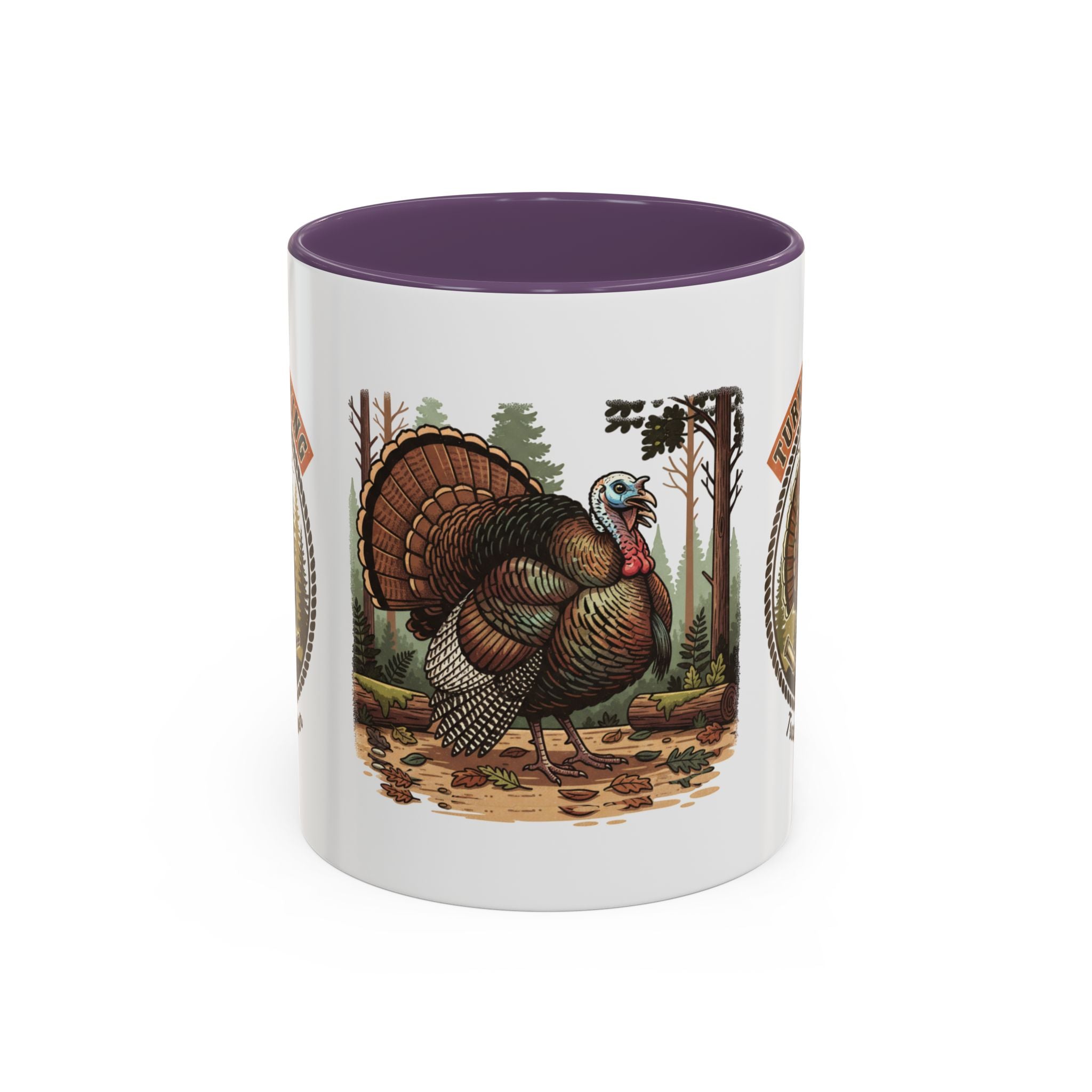 Turkey Hunting Coffee Mug — Rustic Wild Turkey Accent Mug (11/15 oz)