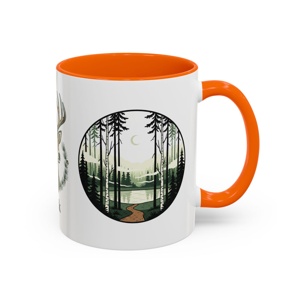 Buck Deer Coffee Mug — Forest Scenic Accent Mug (11/15oz)