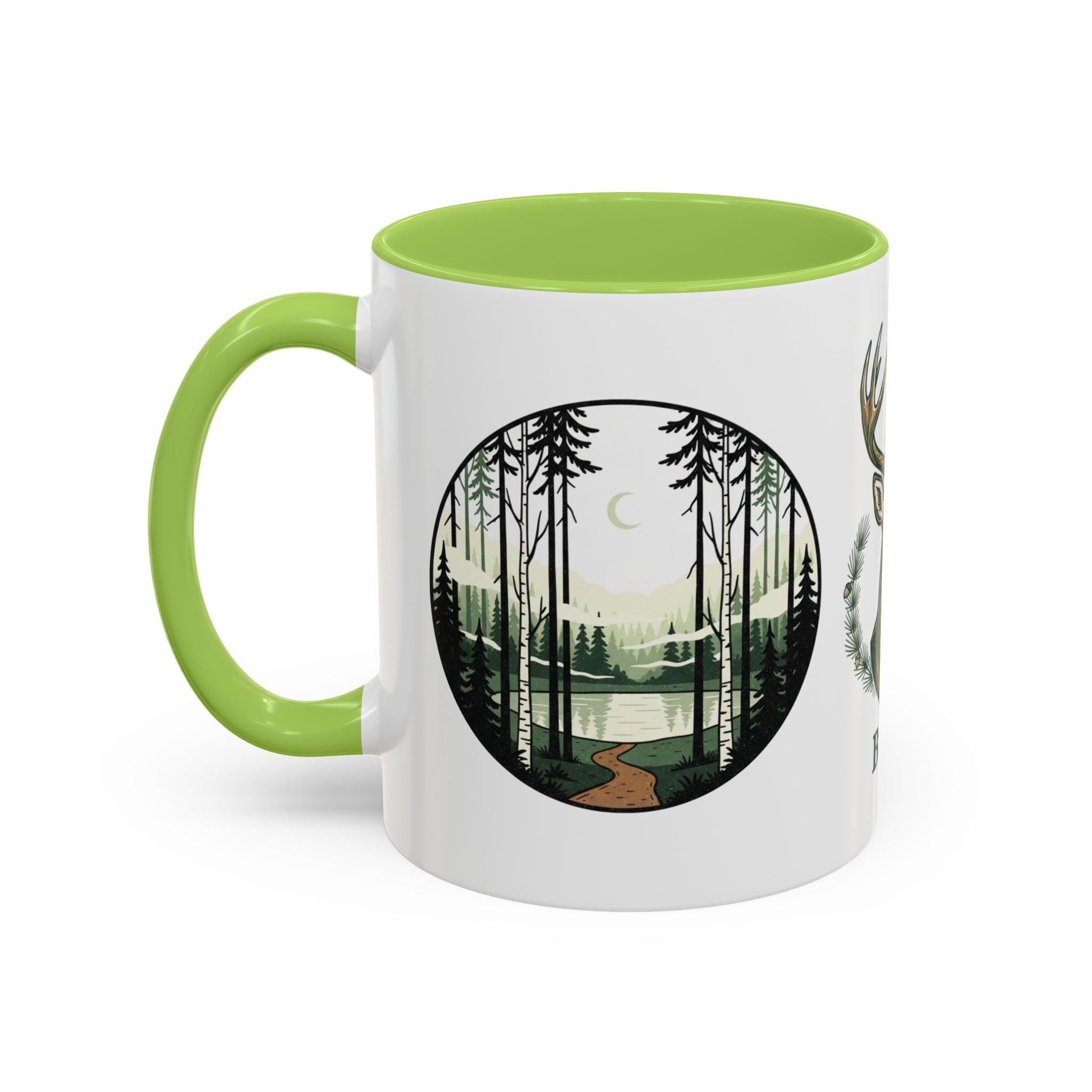 Buck Deer Coffee Mug — Forest Scenic Accent Mug (11/15oz)