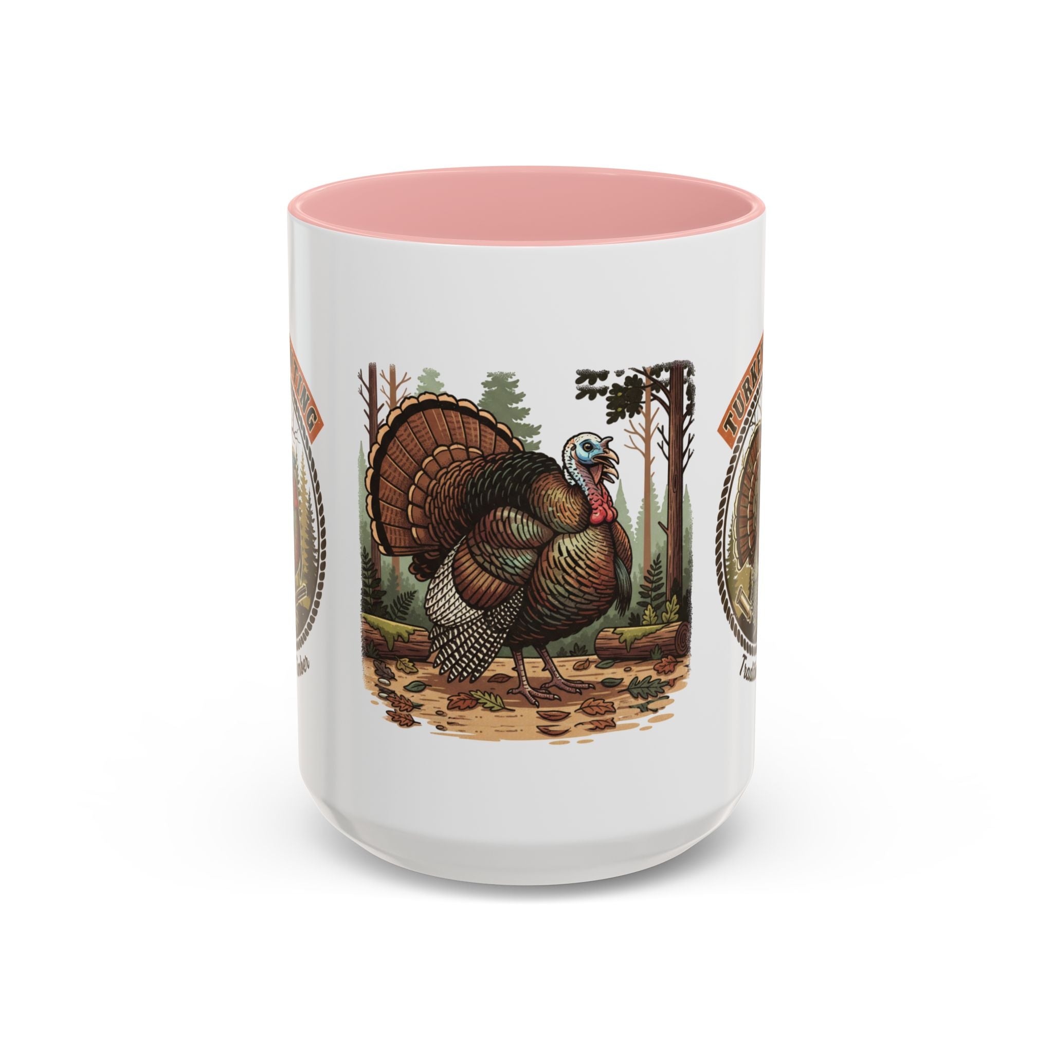 Turkey Hunting Coffee Mug — Rustic Wild Turkey Accent Mug (11/15 oz)