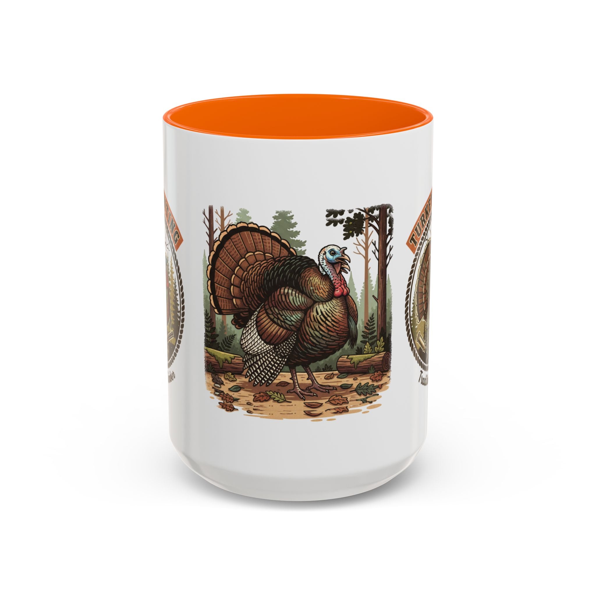 Turkey Hunting Coffee Mug — Rustic Wild Turkey Accent Mug (11/15 oz)