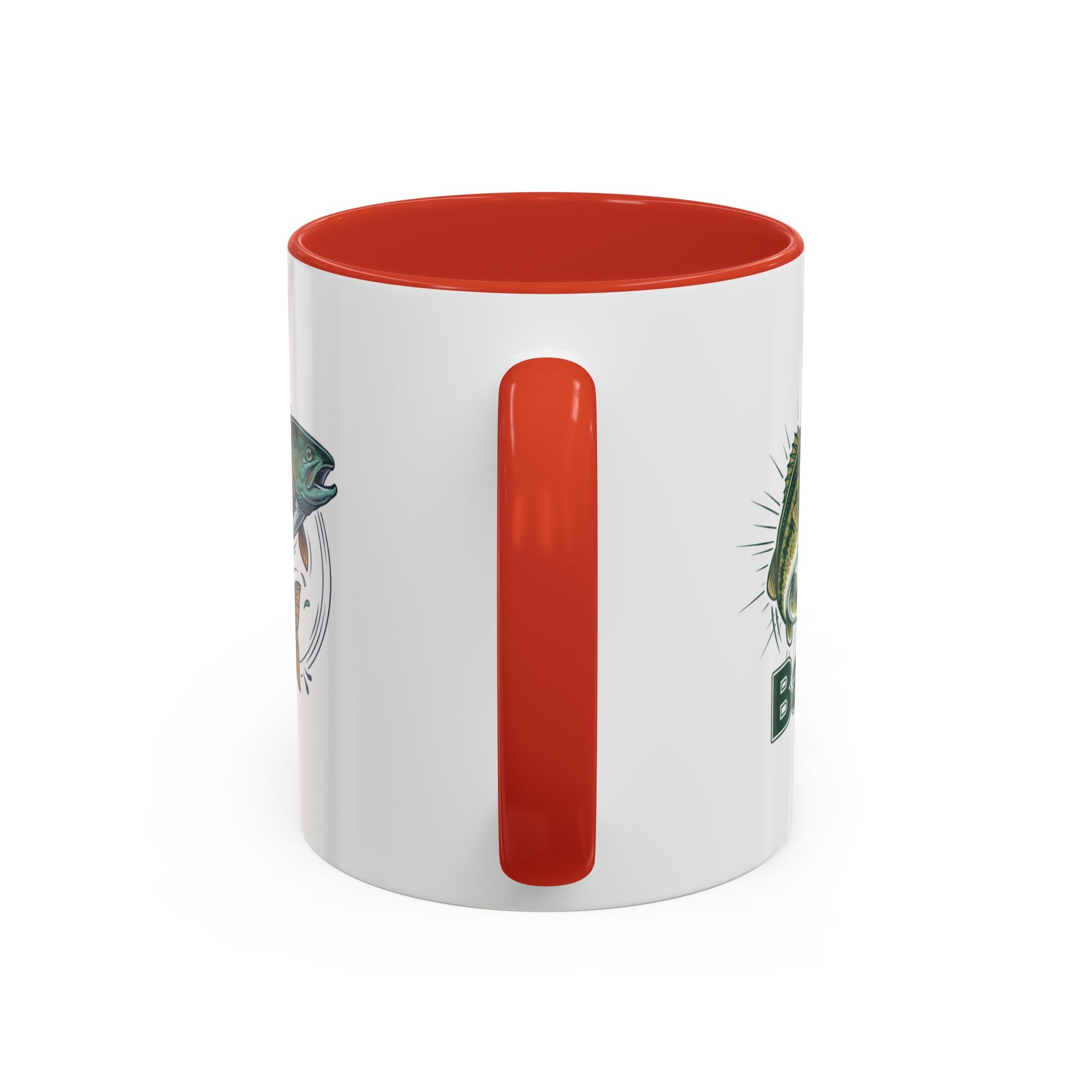 Fishing Mug — Animated Trout & Angler Coffee Cup (11/15oz)