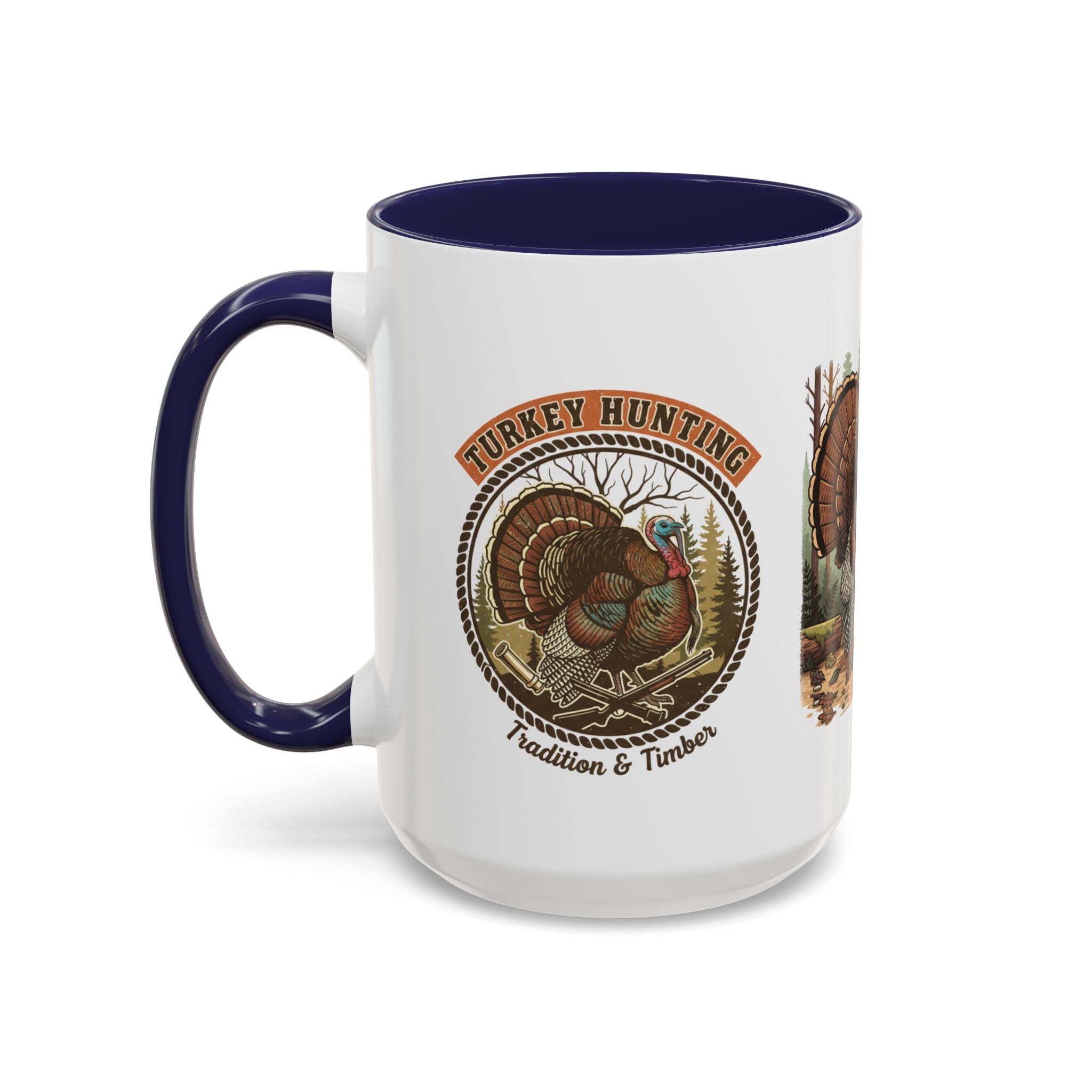 Turkey Hunting Coffee Mug — Rustic Wild Turkey Accent Mug (11/15 oz)