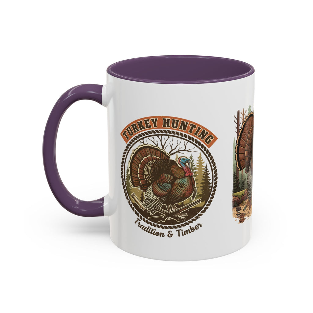 Turkey Hunting Coffee Mug — Rustic Wild Turkey Accent Mug (11/15 oz)