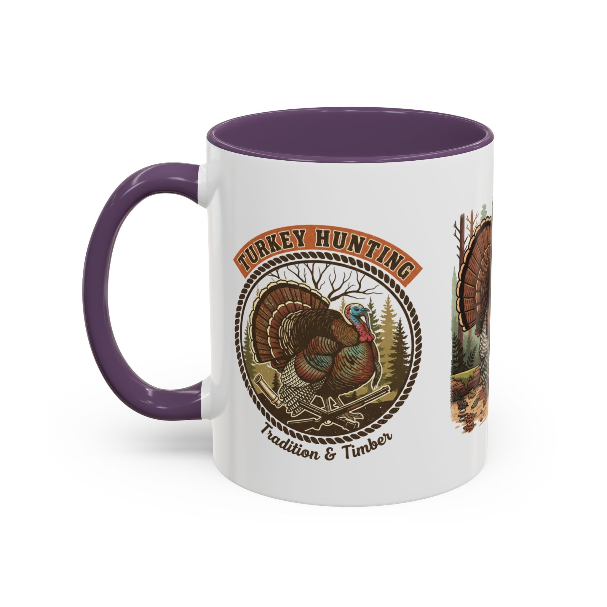 Turkey Hunting Coffee Mug — Rustic Wild Turkey Accent Mug (11/15 oz)