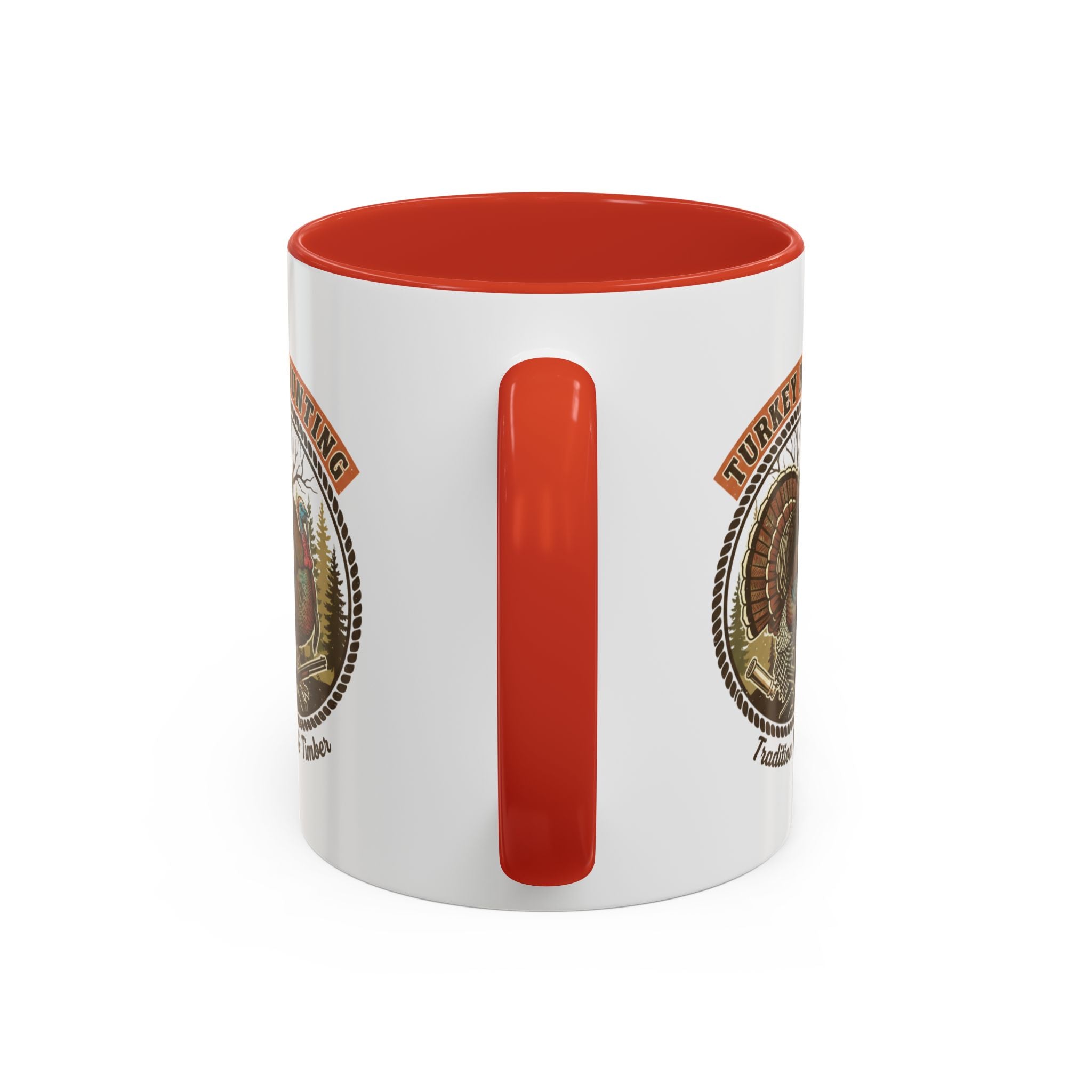 Turkey Hunting Coffee Mug — Rustic Wild Turkey Accent Mug (11/15 oz)
