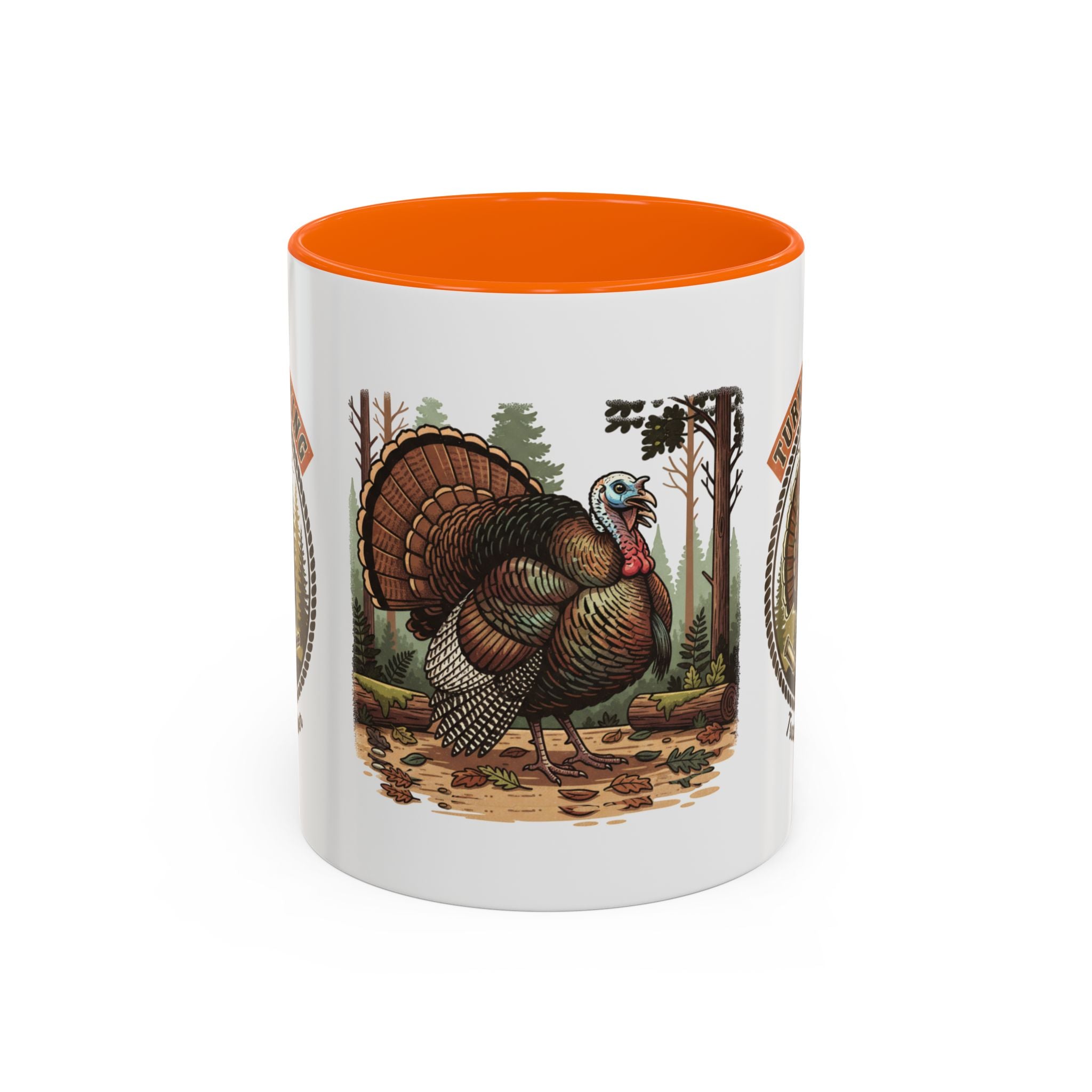 Turkey Hunting Coffee Mug — Rustic Wild Turkey Accent Mug (11/15 oz)