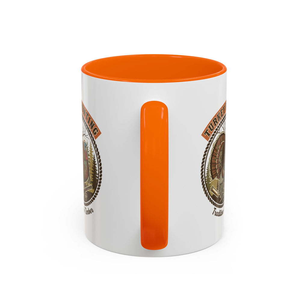 Turkey Hunting Coffee Mug — Rustic Wild Turkey Accent Mug (11/15 oz)