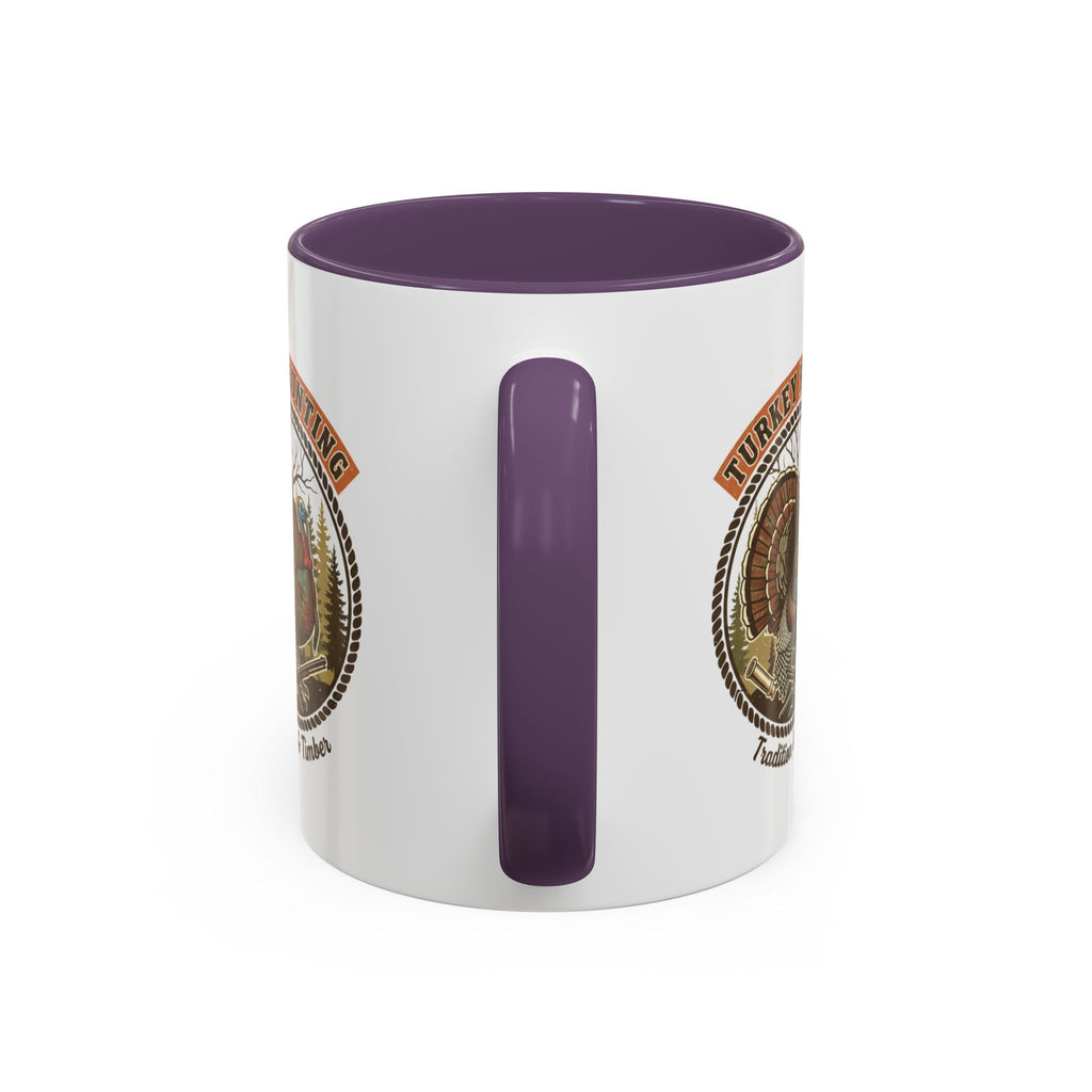 Turkey Hunting Coffee Mug — Rustic Wild Turkey Accent Mug (11/15 oz)