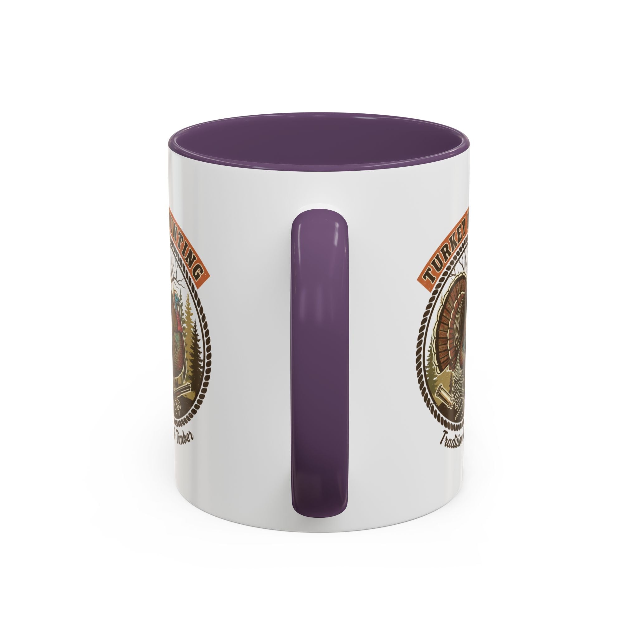 Turkey Hunting Coffee Mug — Rustic Wild Turkey Accent Mug (11/15 oz)