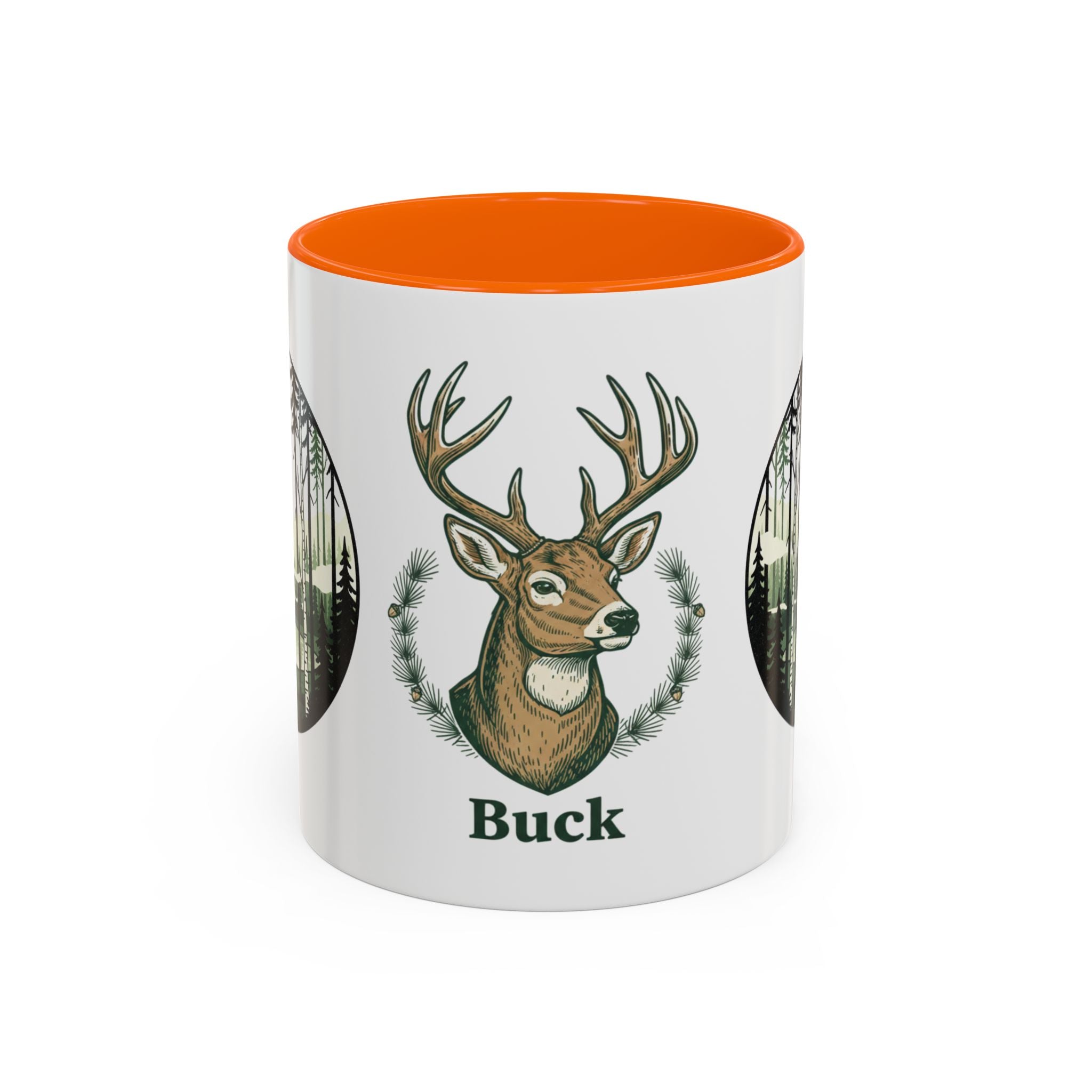 Buck Deer Coffee Mug — Forest Scenic Accent Mug (11/15oz)
