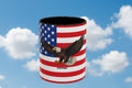 American Flag Mug with Bald Eagle – Patriotic Coffee Cup (11/15oz)