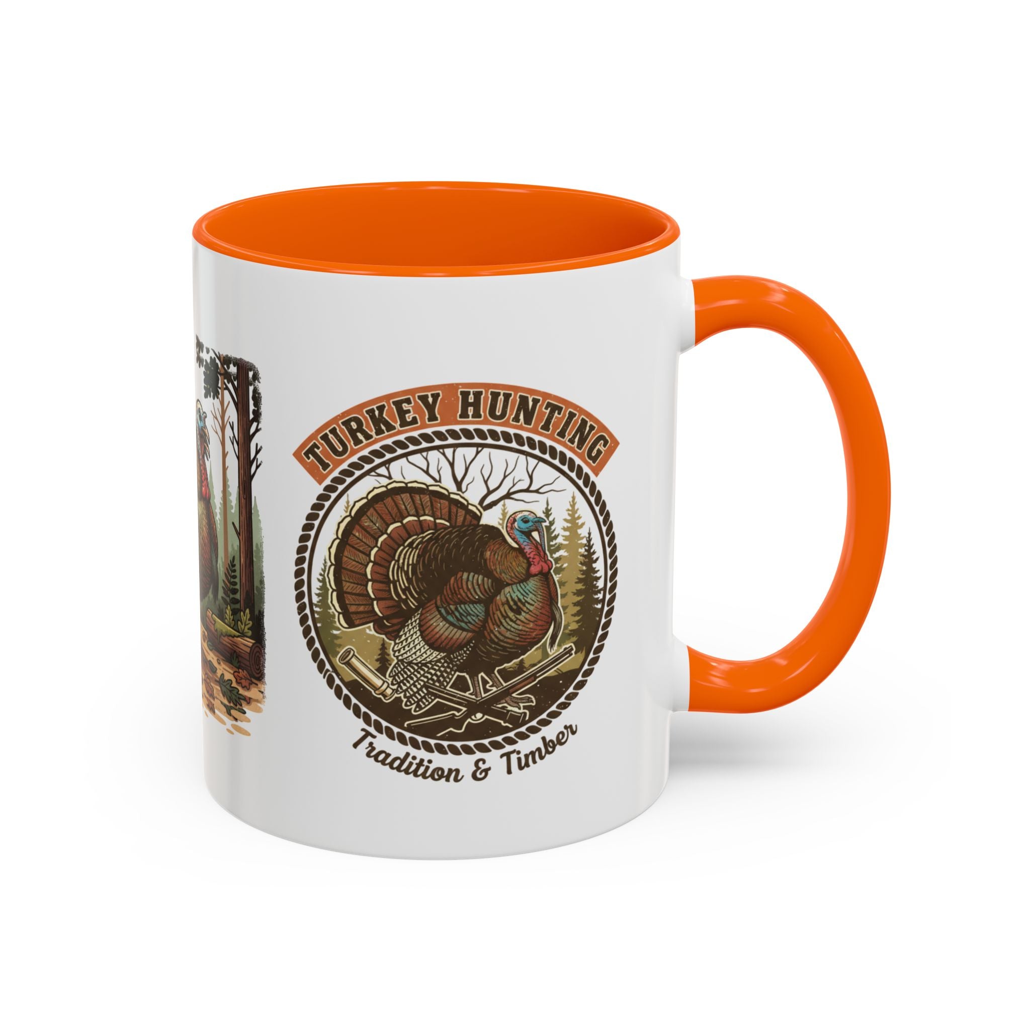 Turkey Hunting Coffee Mug — Rustic Wild Turkey Accent Mug (11/15 oz)