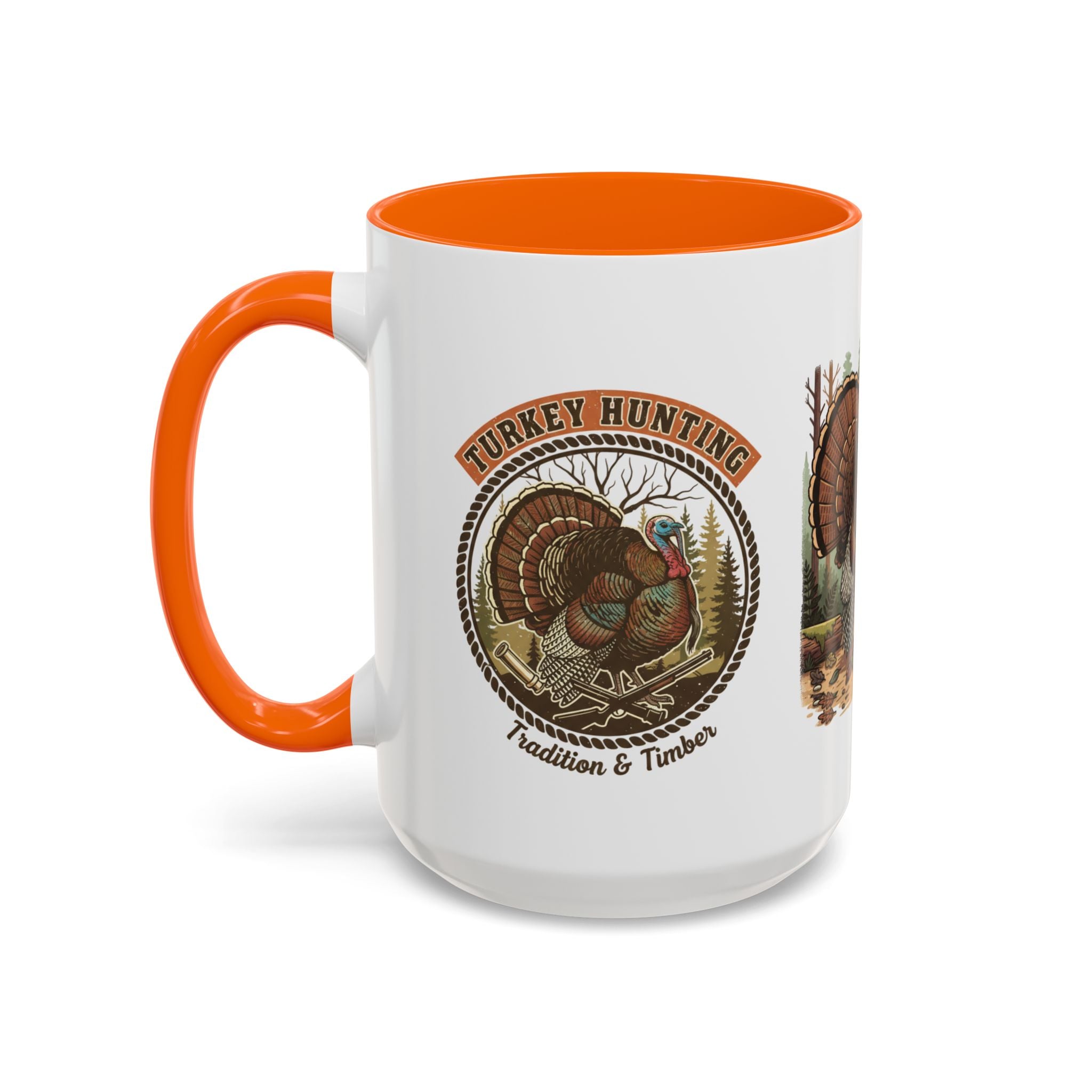 Turkey Hunting Coffee Mug — Rustic Wild Turkey Accent Mug (11/15 oz)