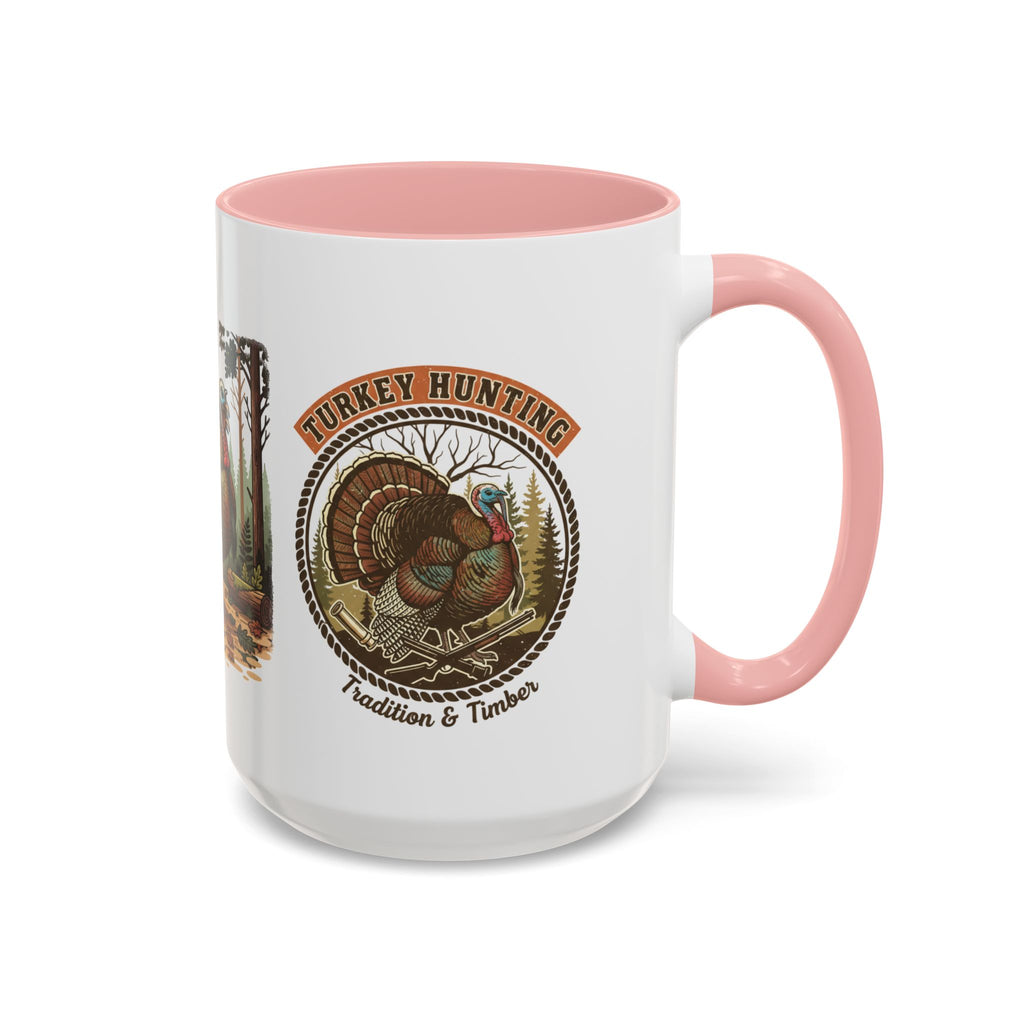 Turkey Hunting Coffee Mug — Rustic Wild Turkey Accent Mug (11/15 oz)