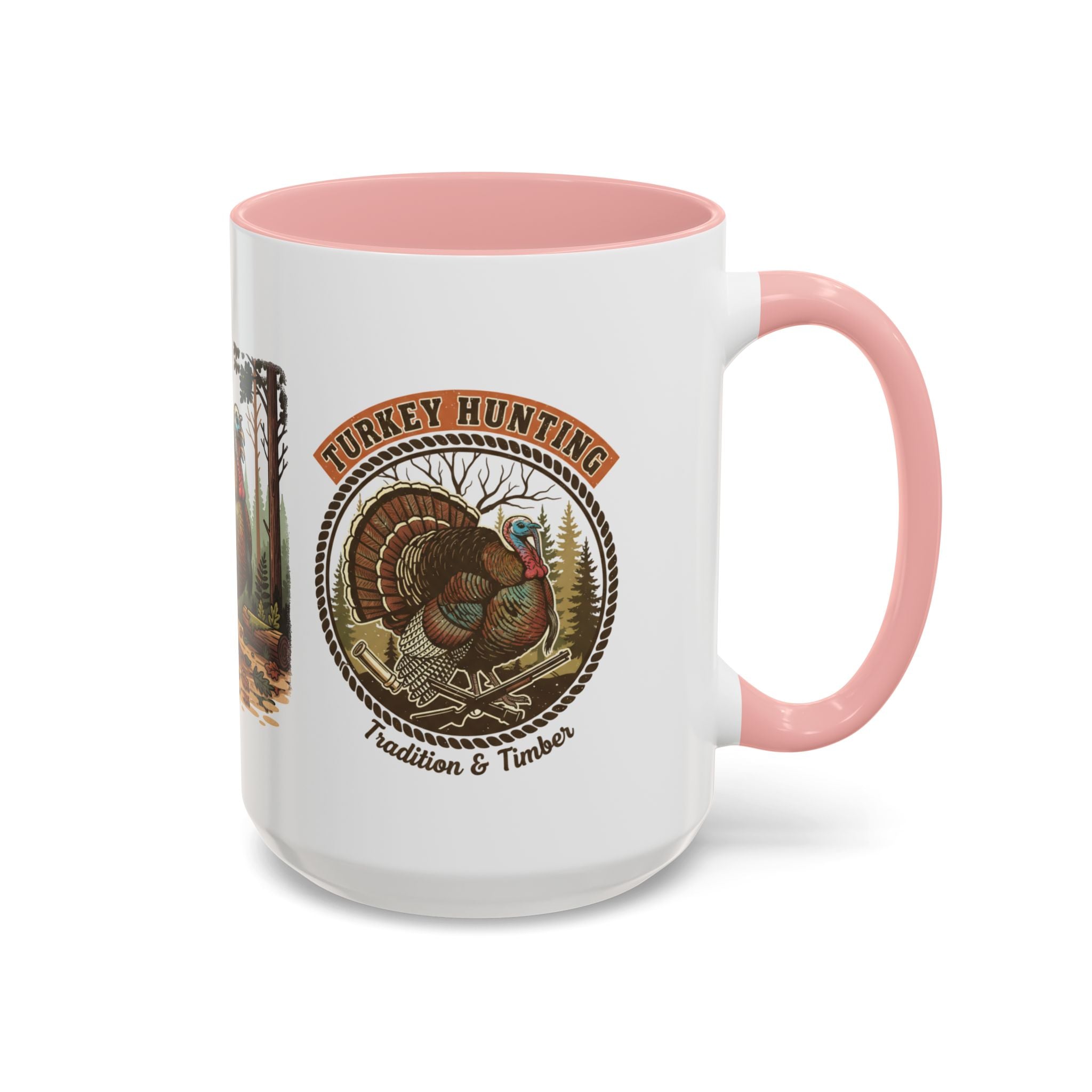 Turkey Hunting Coffee Mug — Rustic Wild Turkey Accent Mug (11/15 oz)