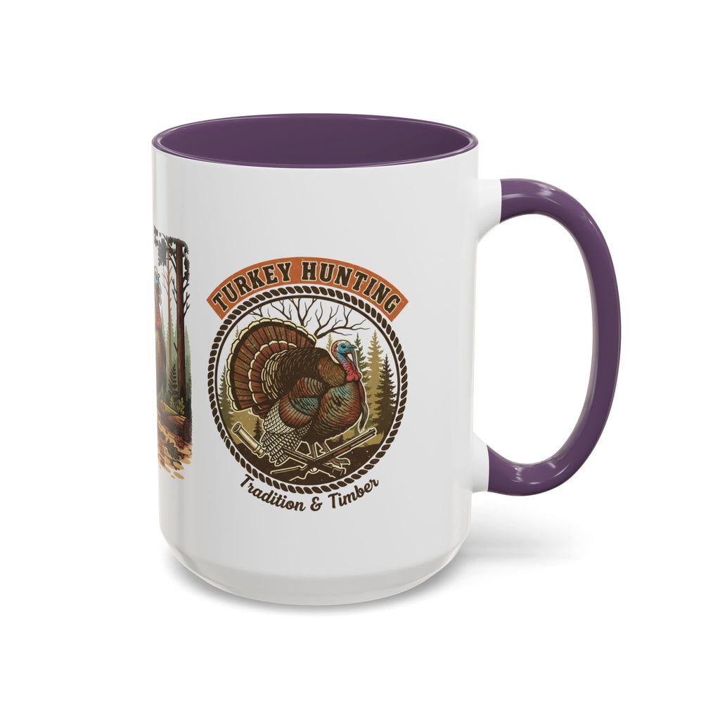 Turkey Hunting Coffee Mug — Rustic Wild Turkey Accent Mug (11/15 oz)