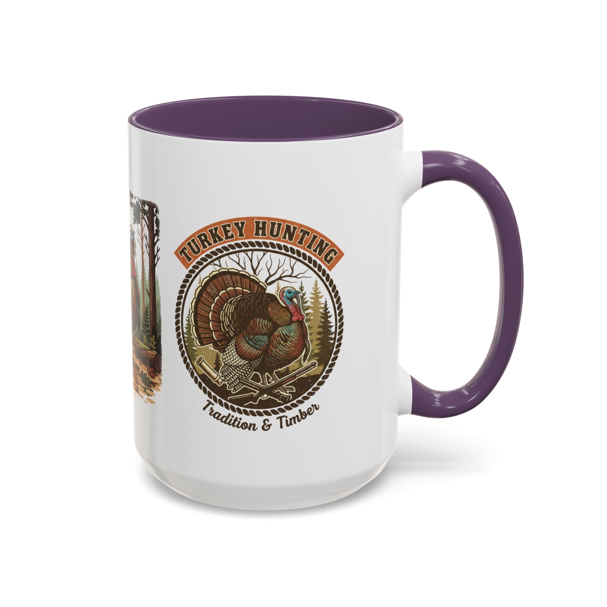 Turkey Hunting Coffee Mug — Rustic Wild Turkey Accent Mug (11/15 oz)