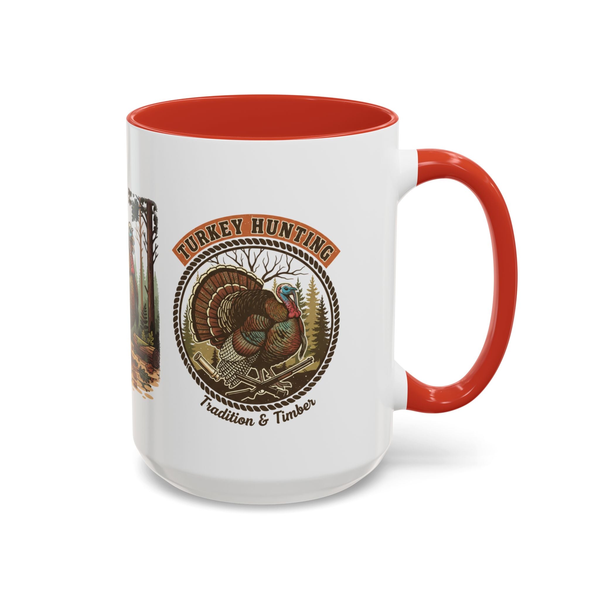 Turkey Hunting Coffee Mug — Rustic Wild Turkey Accent Mug (11/15 oz)