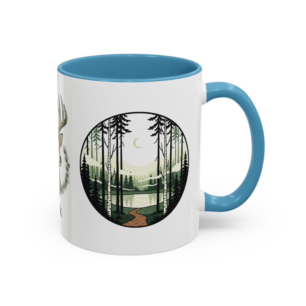 Buck Deer Coffee Mug — Forest Scenic Accent Mug (11/15oz)