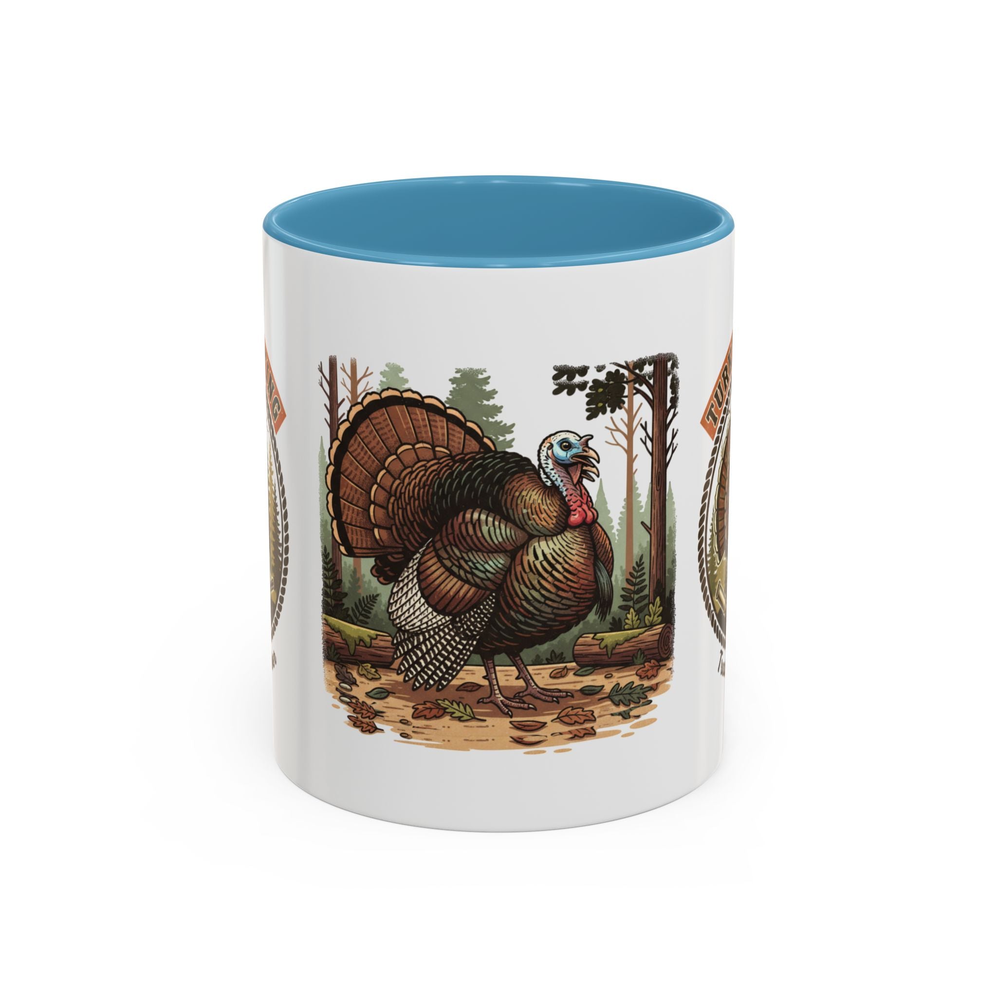 Turkey Hunting Coffee Mug — Rustic Wild Turkey Accent Mug (11/15 oz)