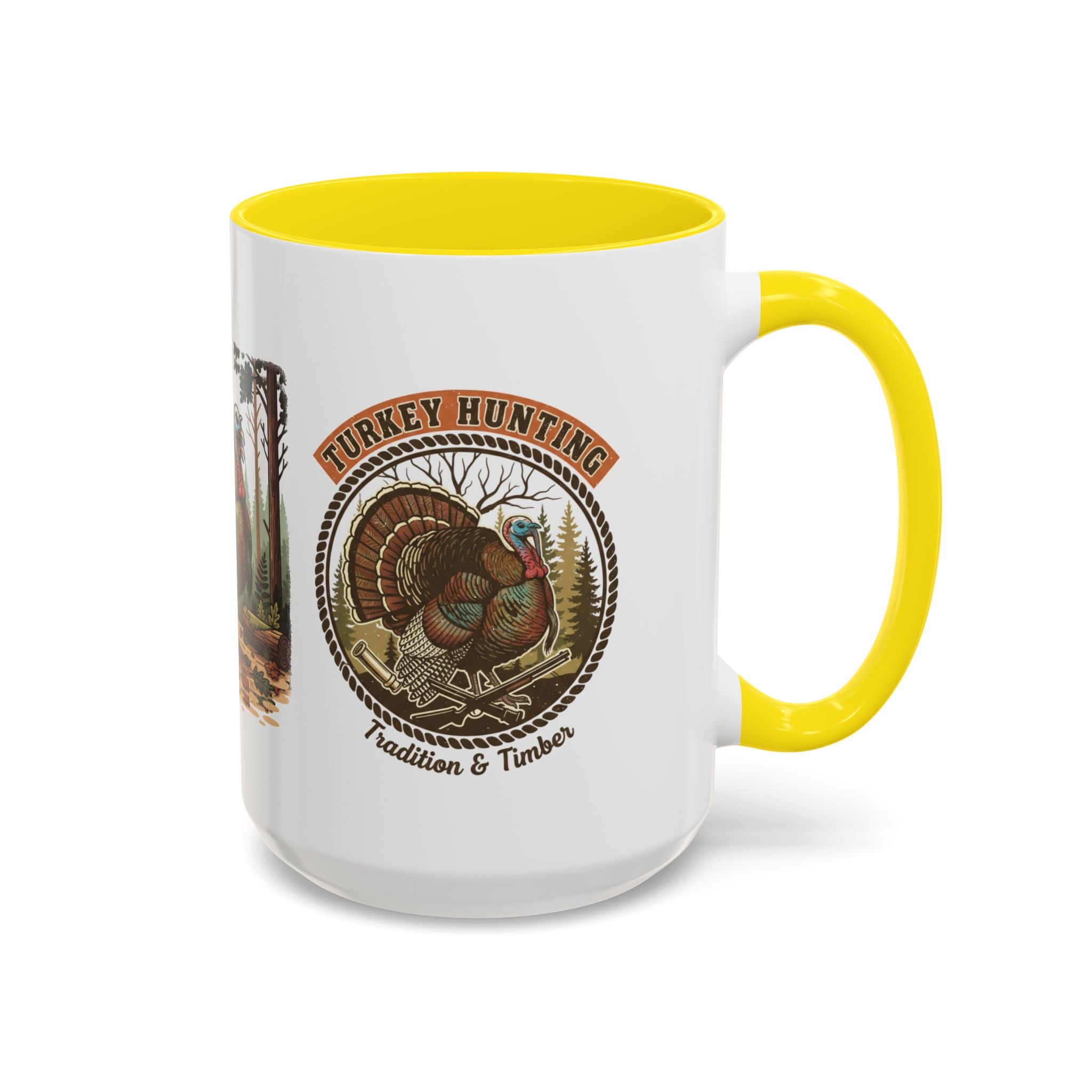 Turkey Hunting Coffee Mug — Rustic Wild Turkey Accent Mug (11/15 oz)