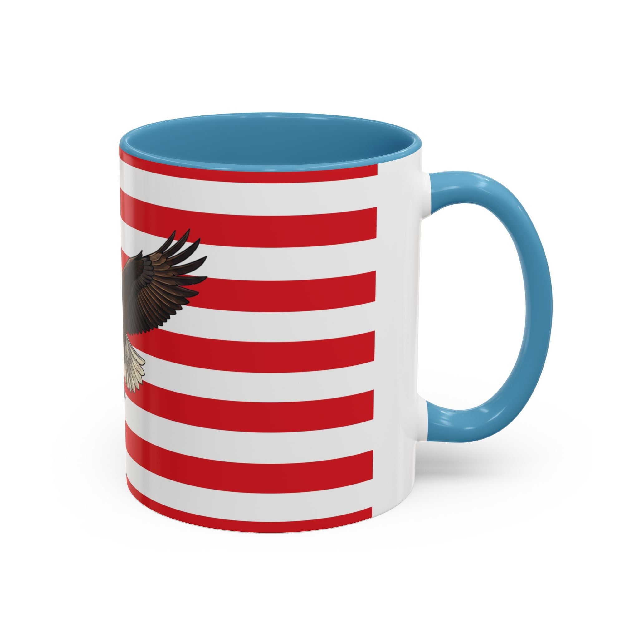 American Flag Mug with Bald Eagle – Patriotic Coffee Cup (11/15oz)