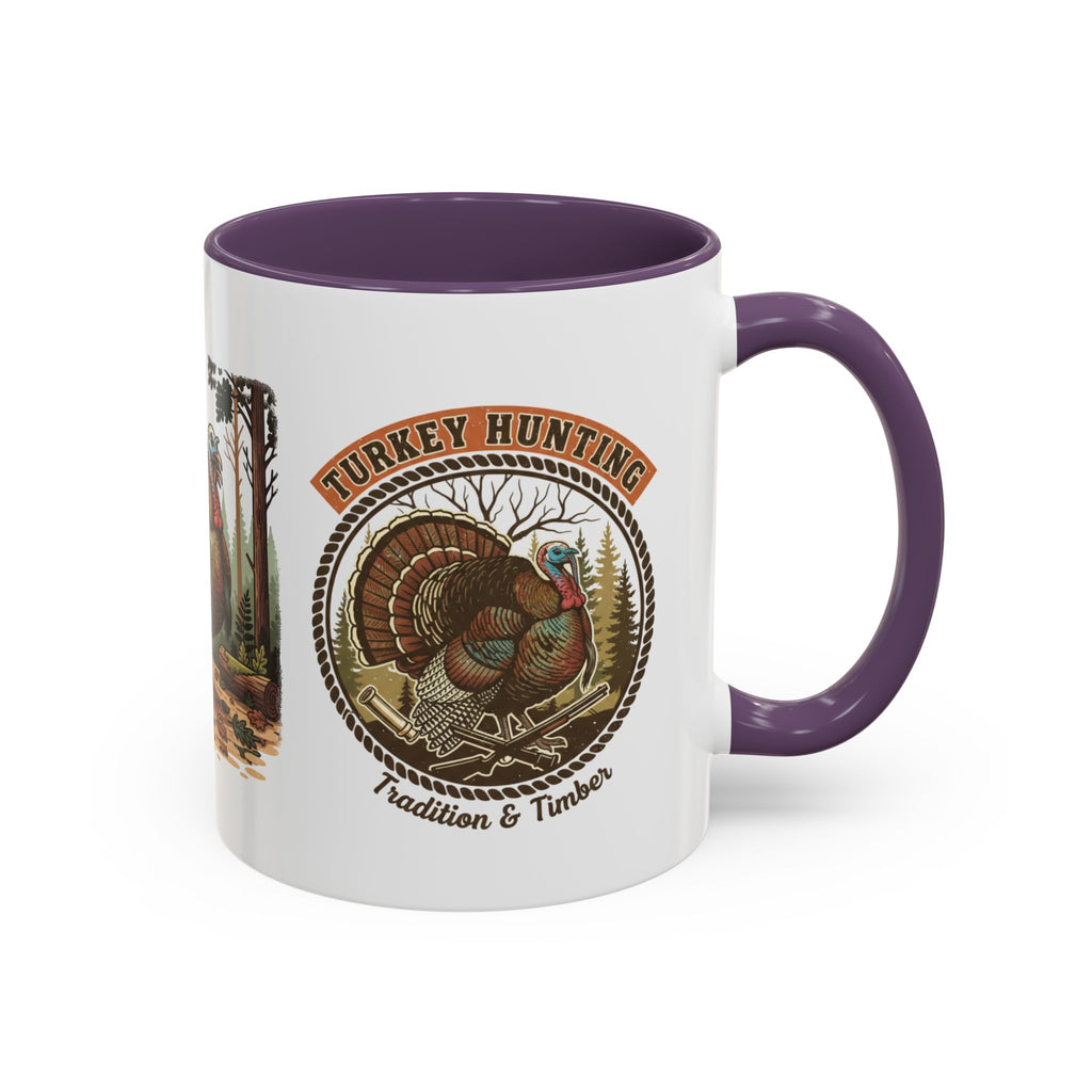 Turkey Hunting Coffee Mug — Rustic Wild Turkey Accent Mug (11/15 oz)