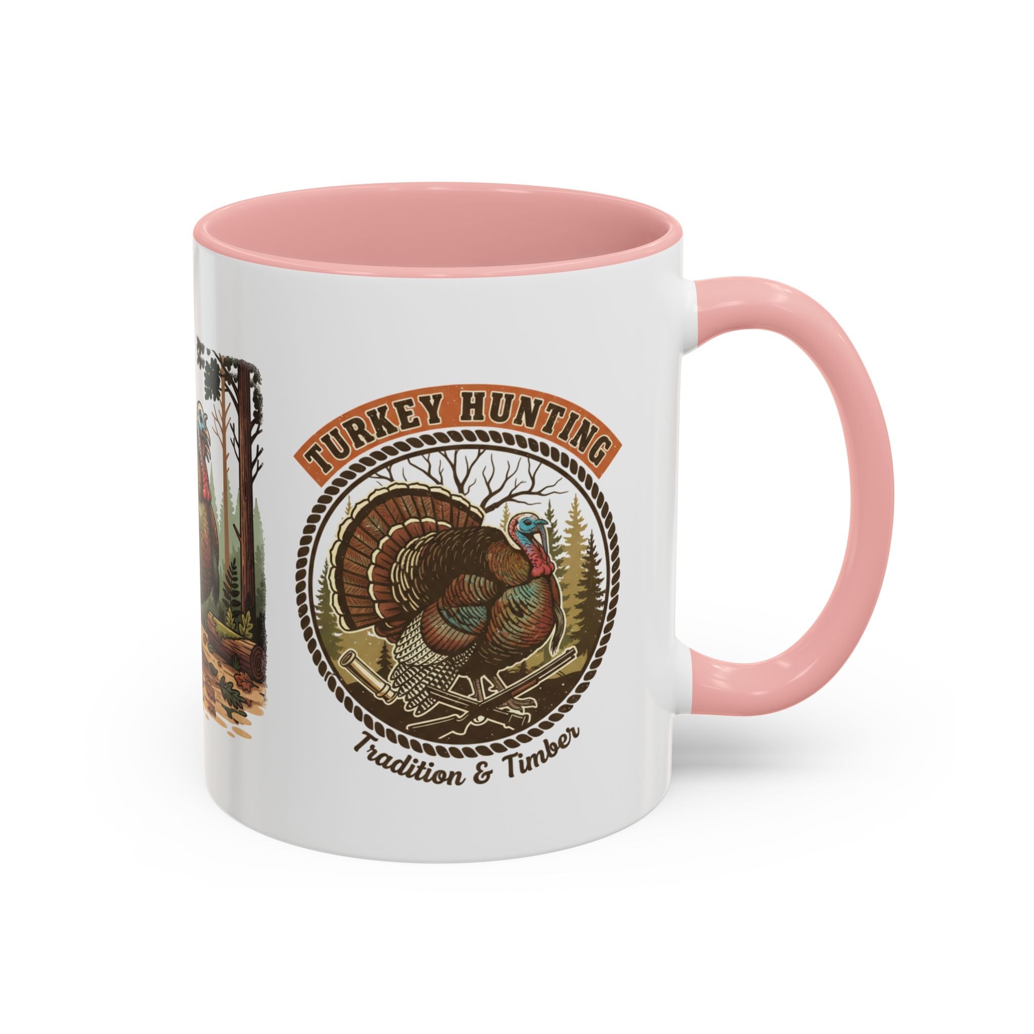 Turkey Hunting Coffee Mug — Rustic Wild Turkey Accent Mug (11/15 oz)