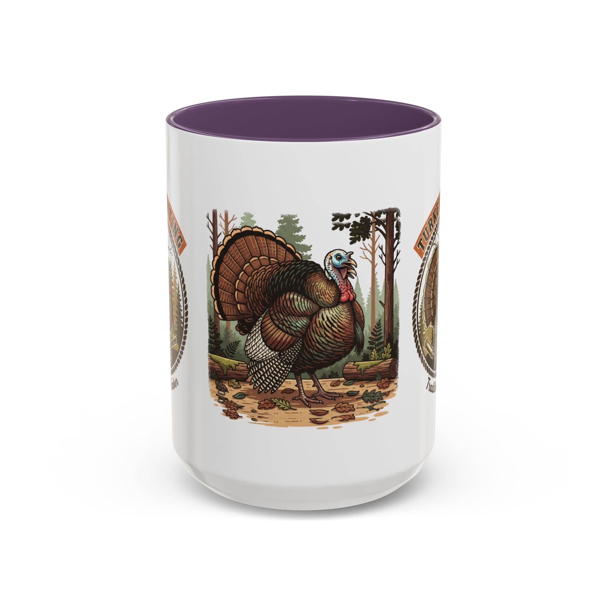 Turkey Hunting Coffee Mug — Rustic Wild Turkey Accent Mug (11/15 oz)