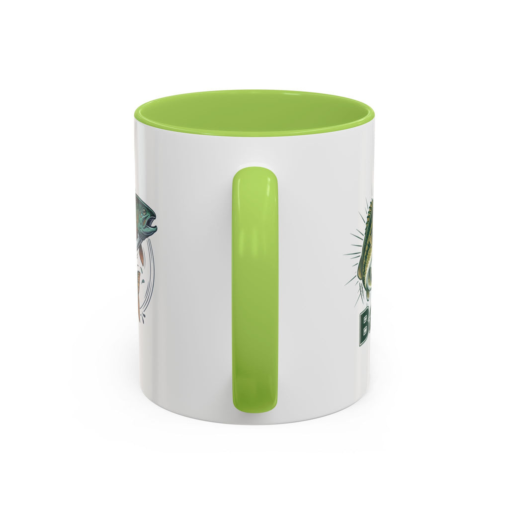 Fishing Mug — Animated Trout & Angler Coffee Cup (11/15oz)