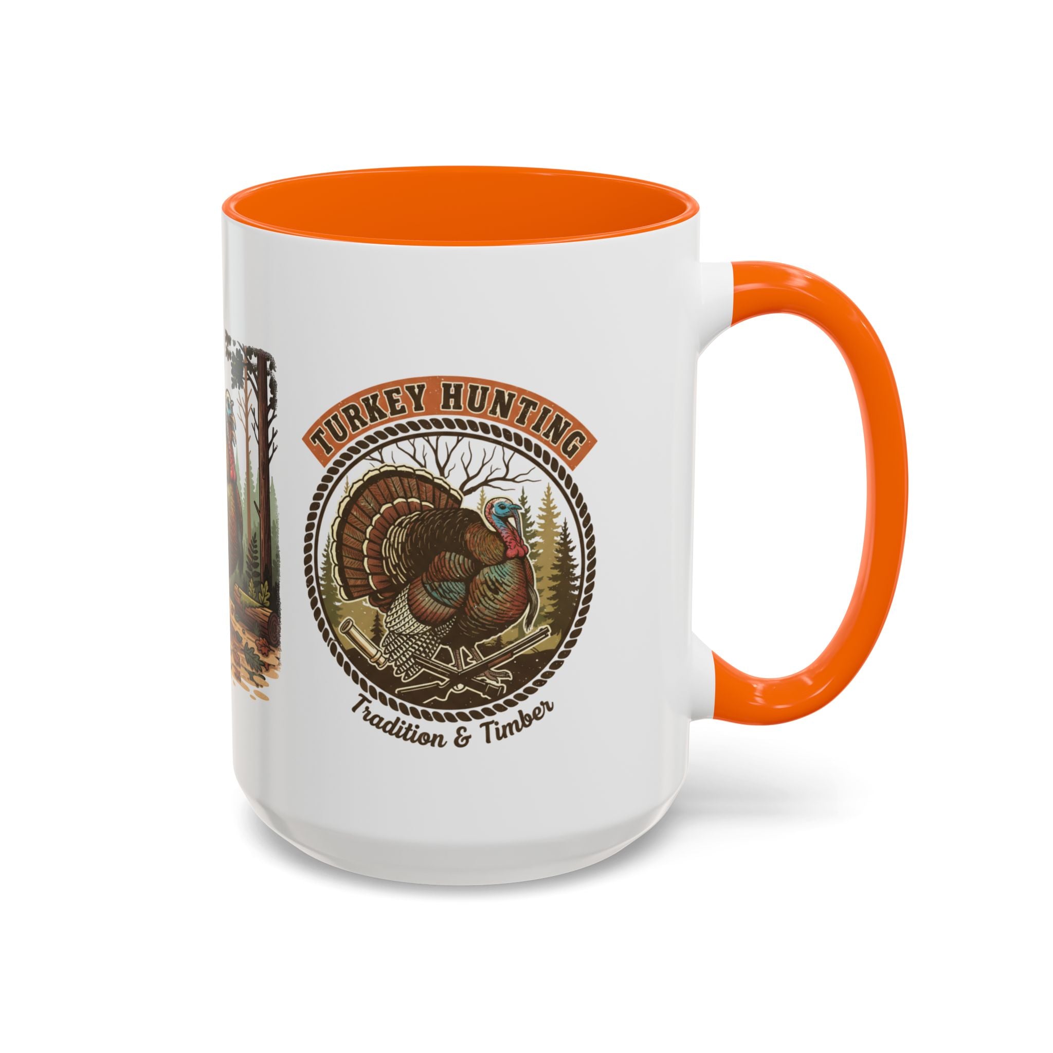 Turkey Hunting Coffee Mug — Rustic Wild Turkey Accent Mug (11/15 oz)